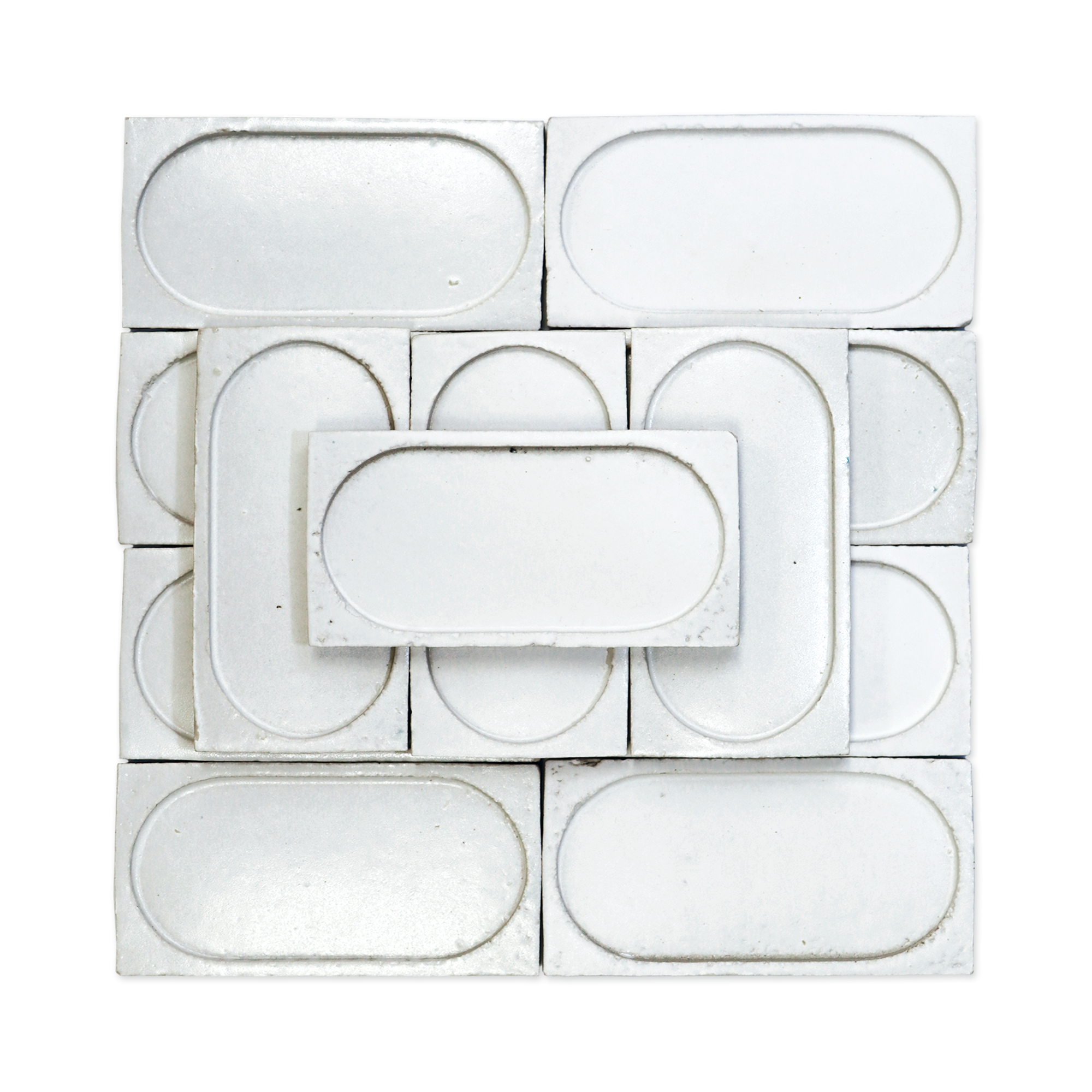 Stoneware 3x6 Chalk White Arched Matte Tile