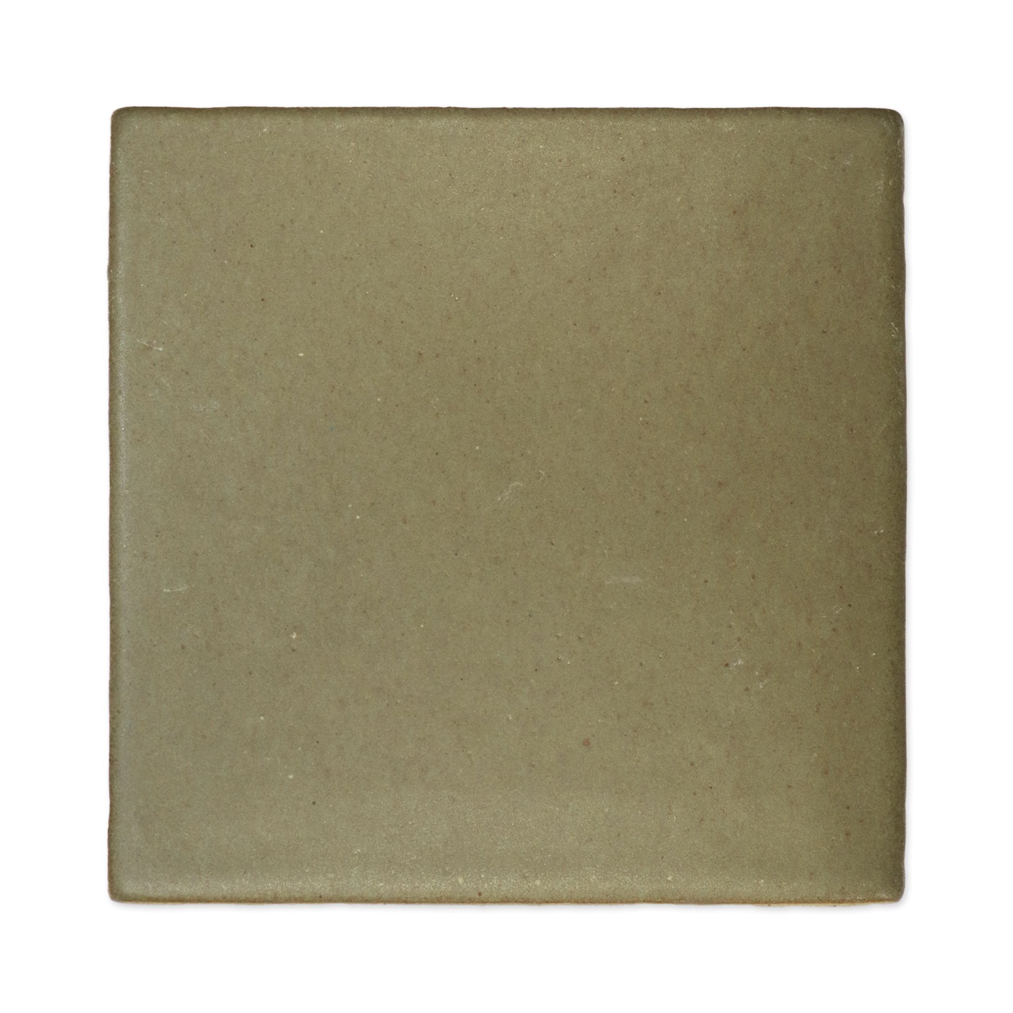 Stoneware 3.5x3.5 Pine Needle Green Matte Tile