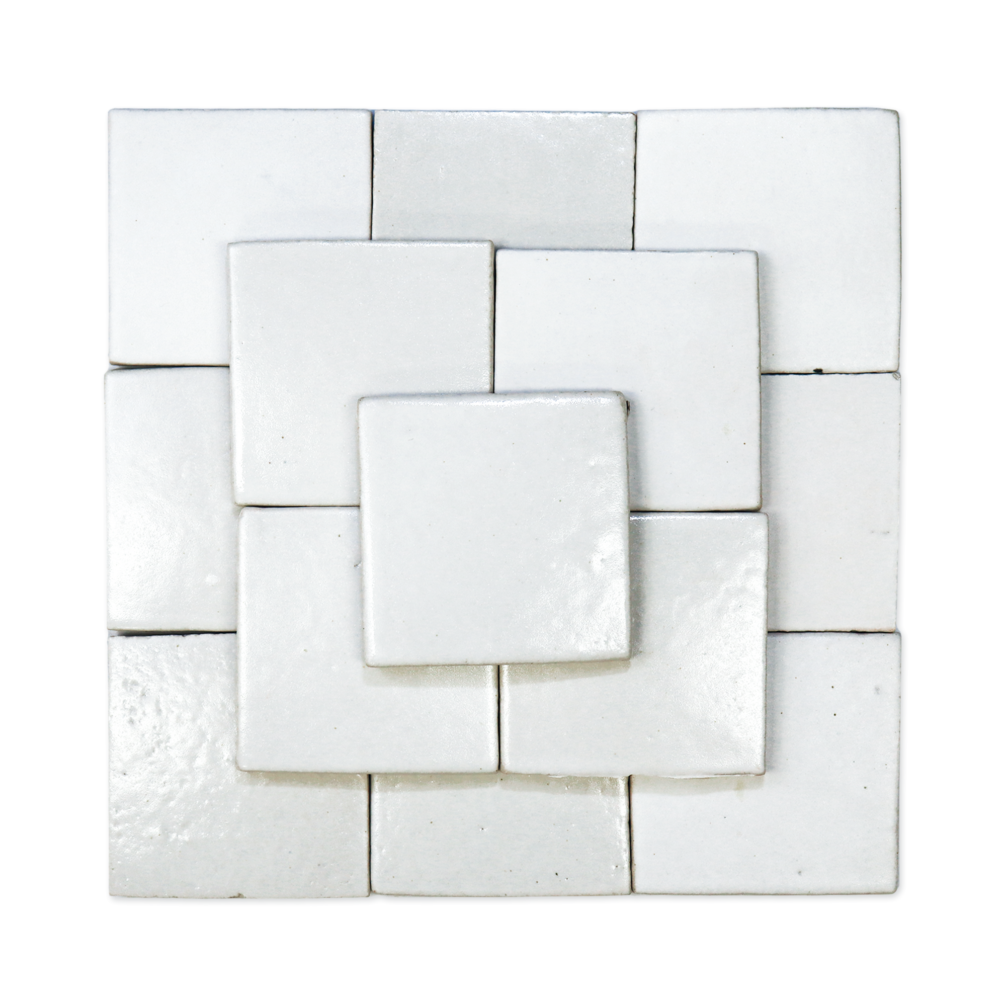 Stoneware 3.5x3.5 Chalk White Matte Tile