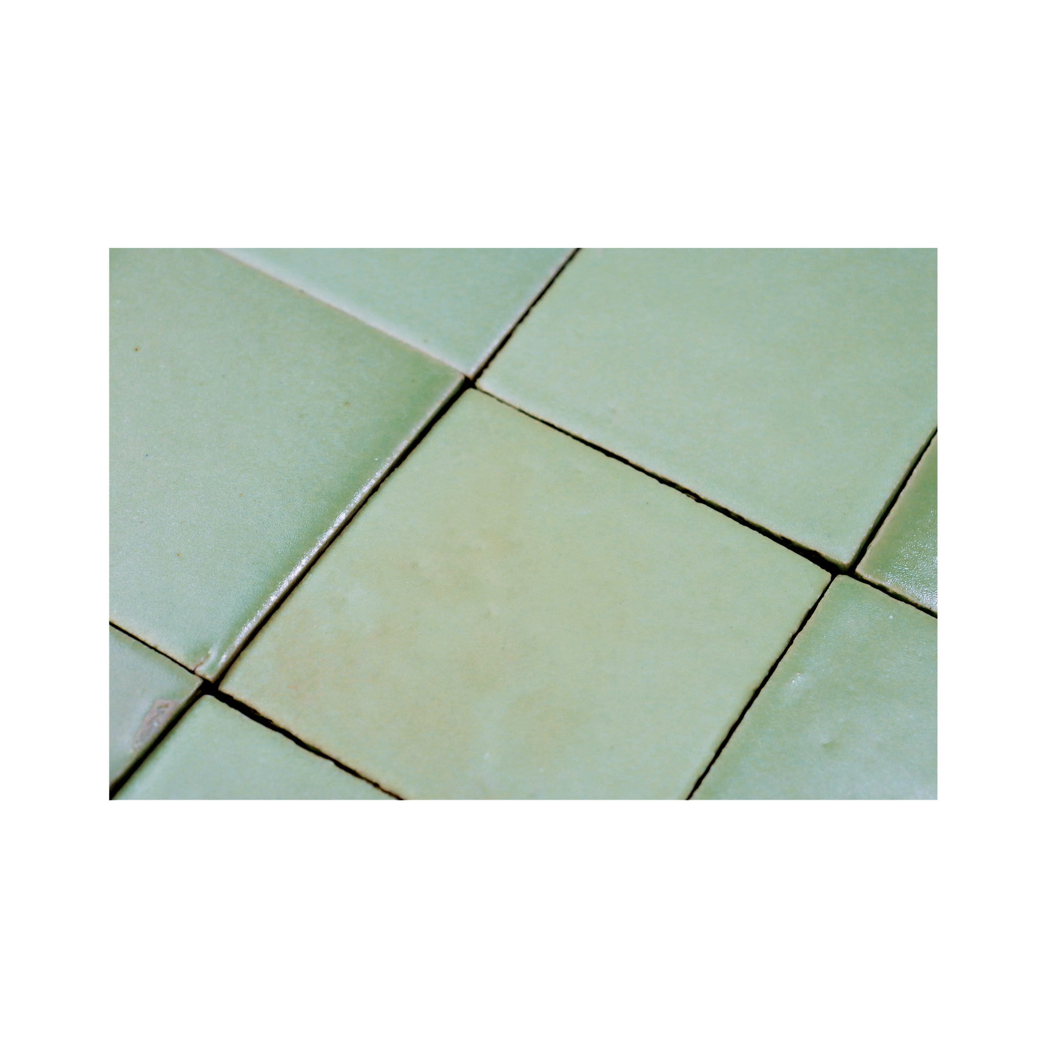 Stoneware 3.5x3.5 Seafoam Green Matte Tile