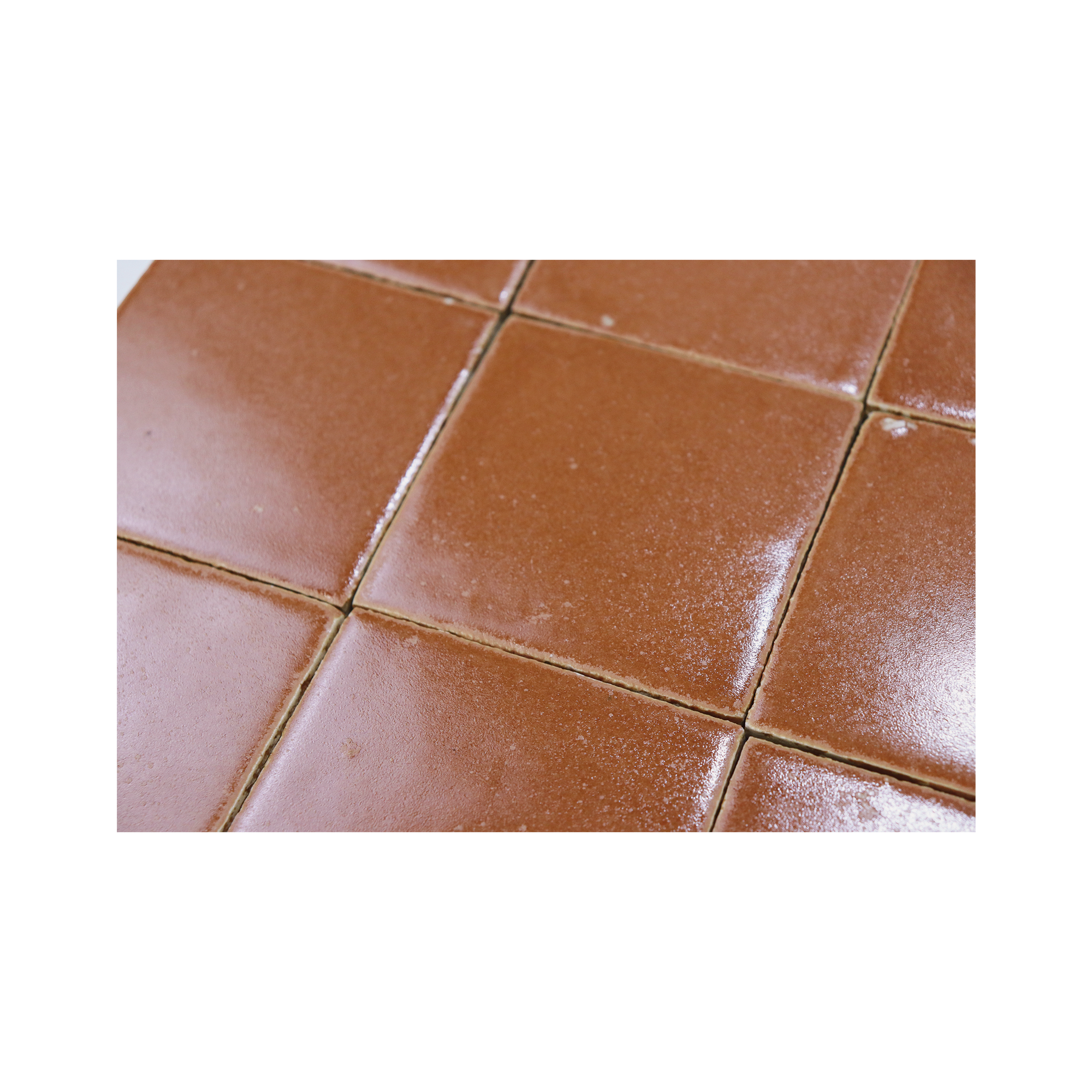 Stoneware 3.5x3.5 Cinnamon Brown Glossy Tile