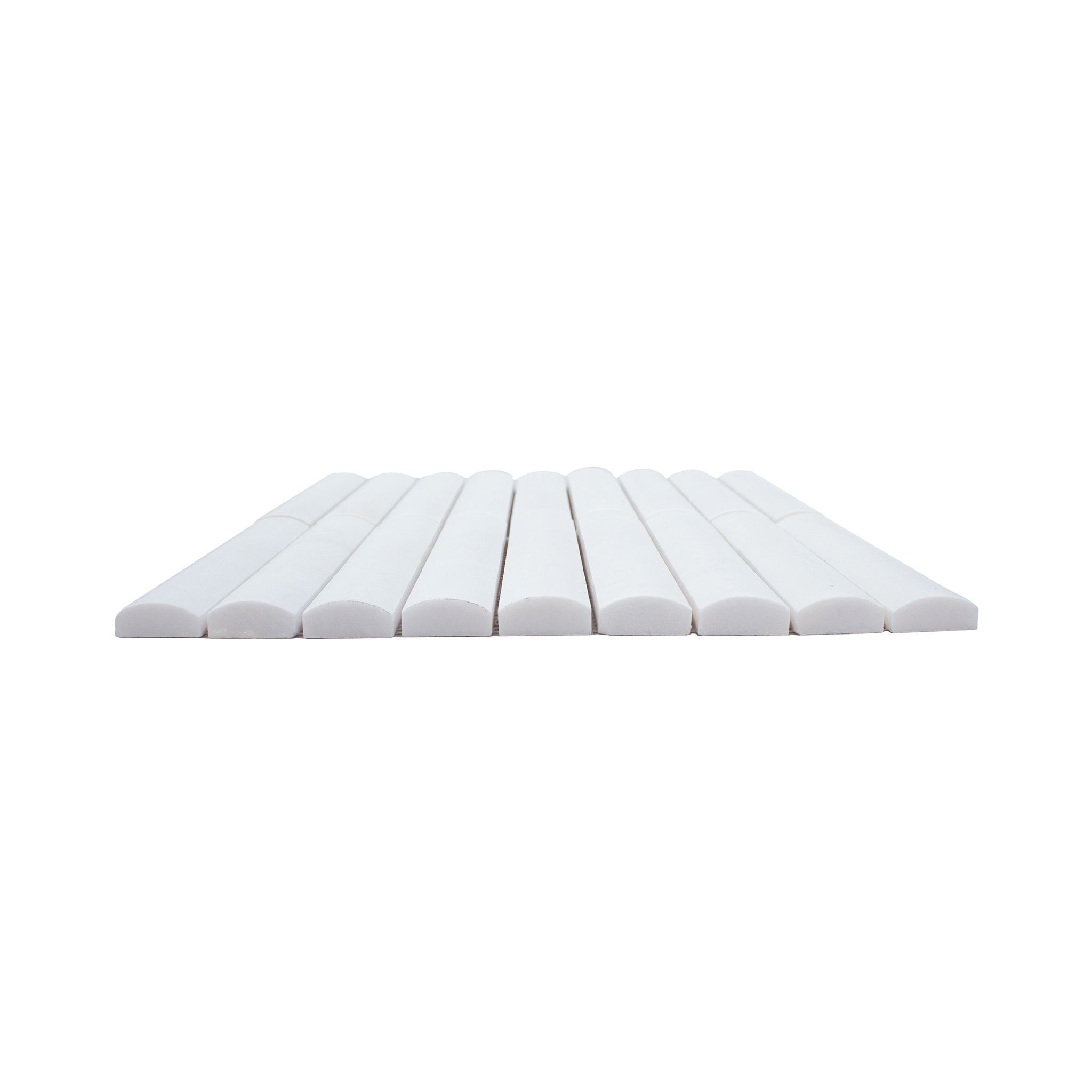 Fluted Bianco Dolomite Marble Honed Mosaic Tile