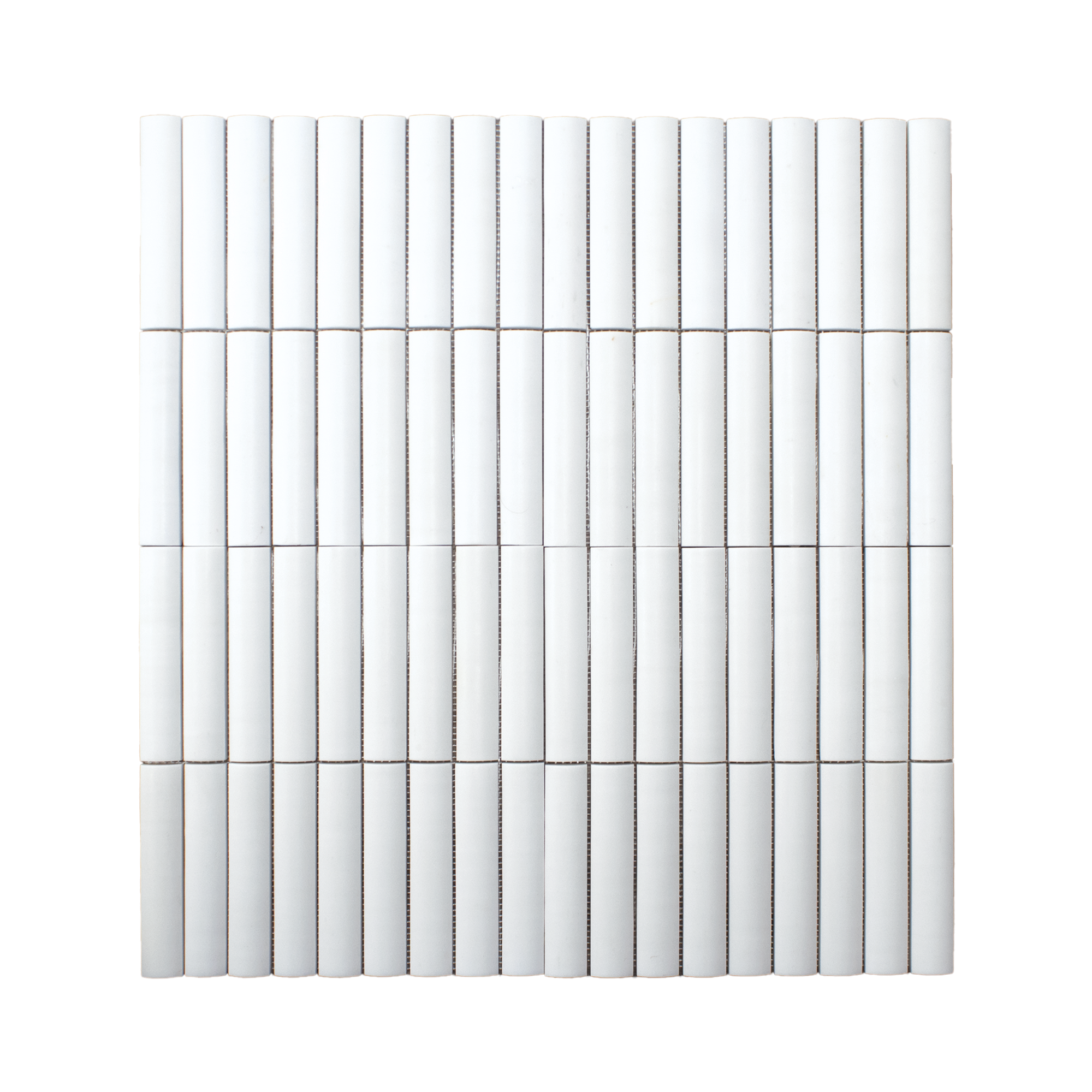 Fluted Bianco Dolomite Marble Polished Mosaic Tile