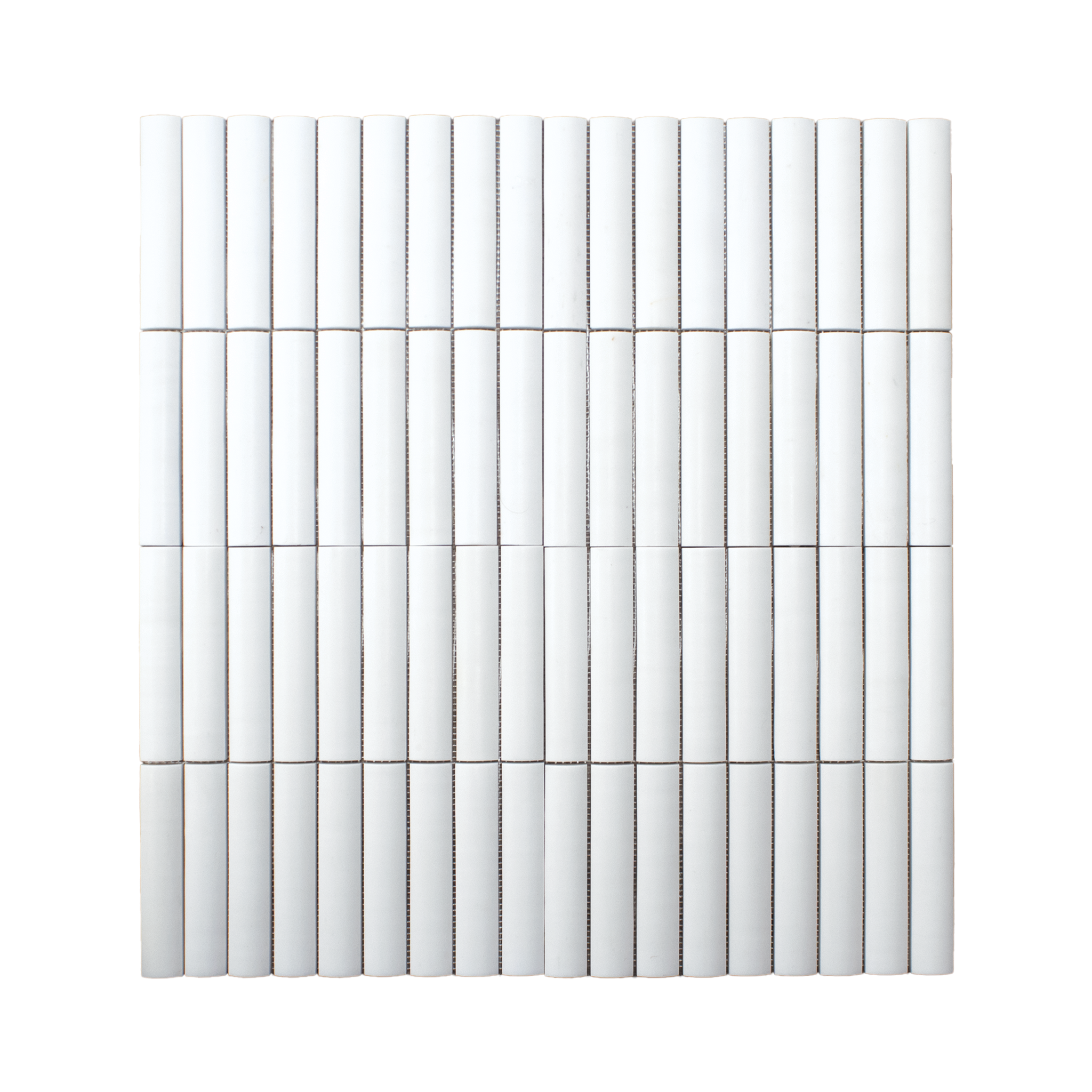 Fluted Bianco Dolomite Marble Honed Mosaic Tile