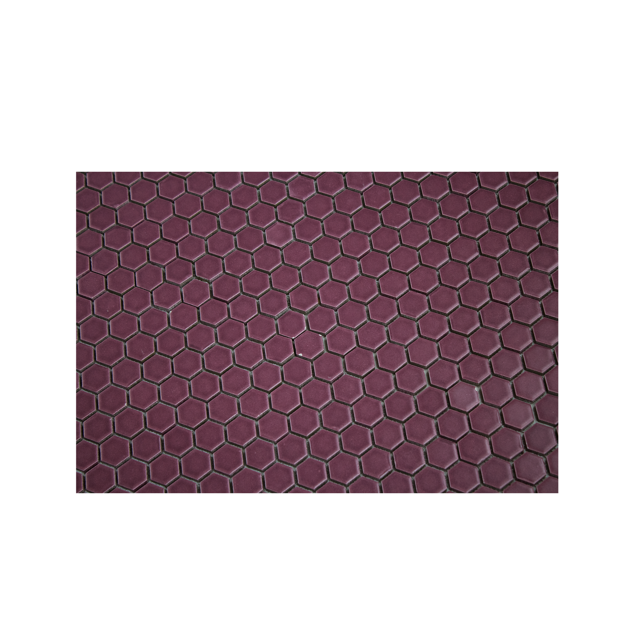 Mellow Mauve 1" Hexagon Matte Porcelain Mosaic Tile