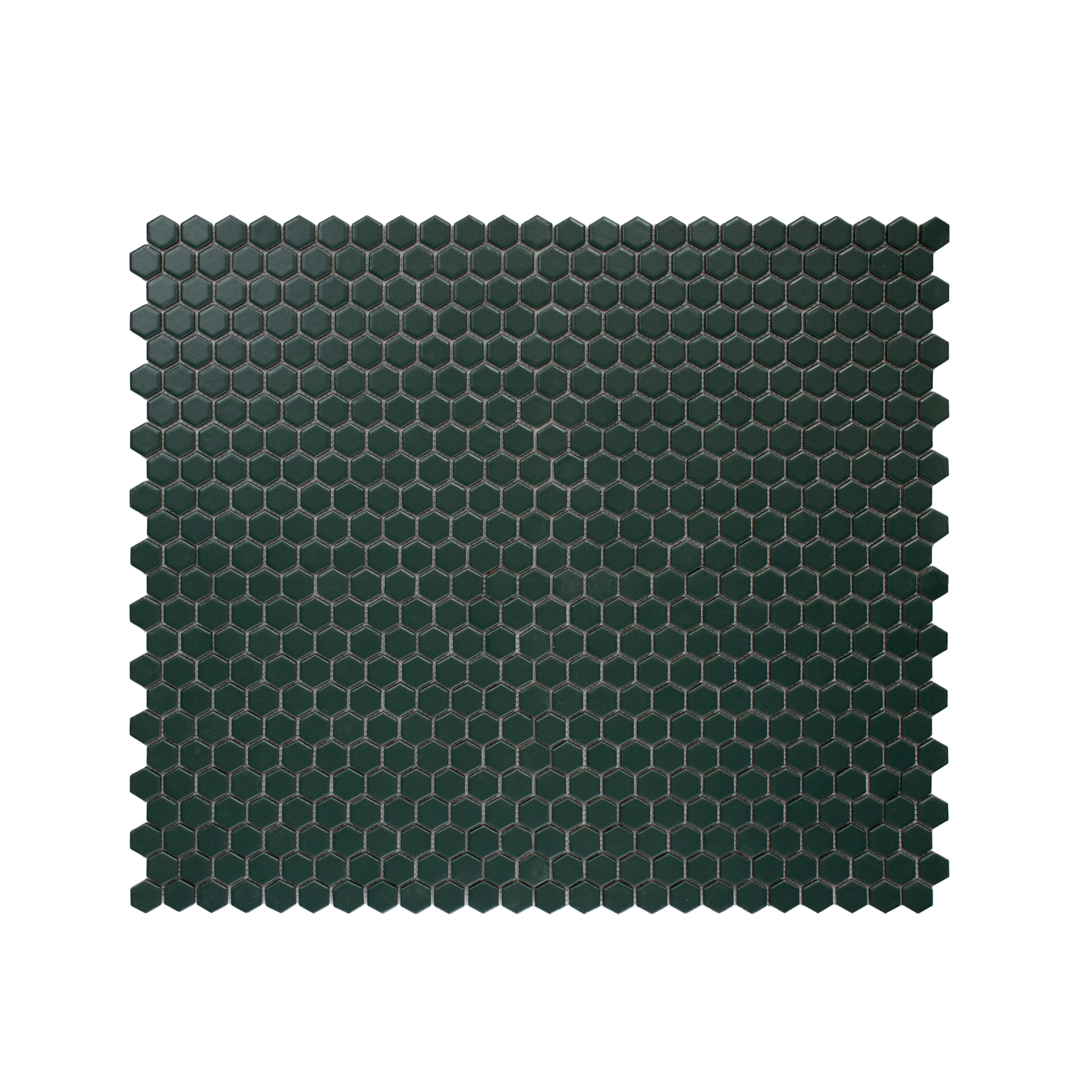 British green 1" Hexagon Matte Porcelain Mosaic Tile