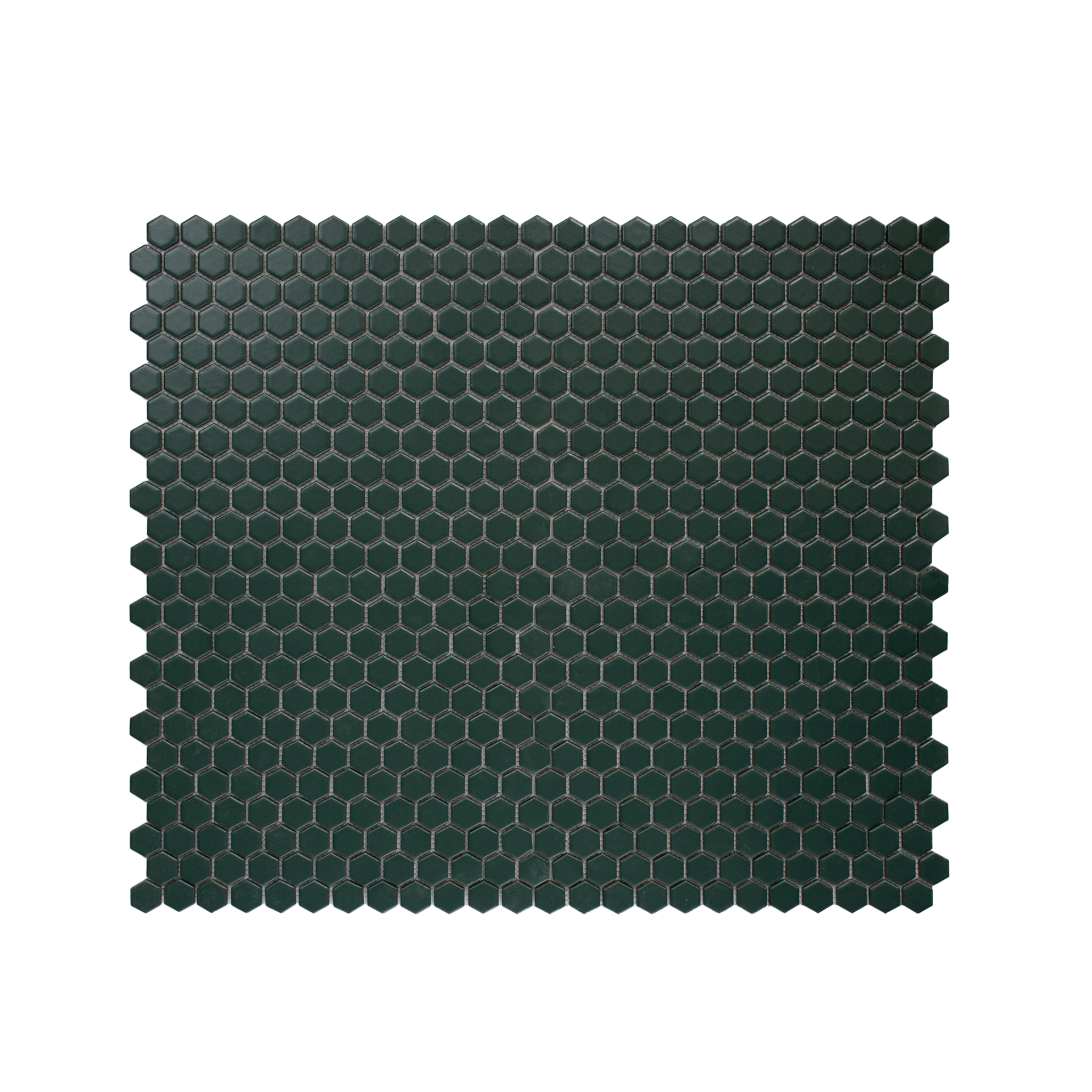 British green 1" Hexagon Matte Porcelain Mosaic Tile