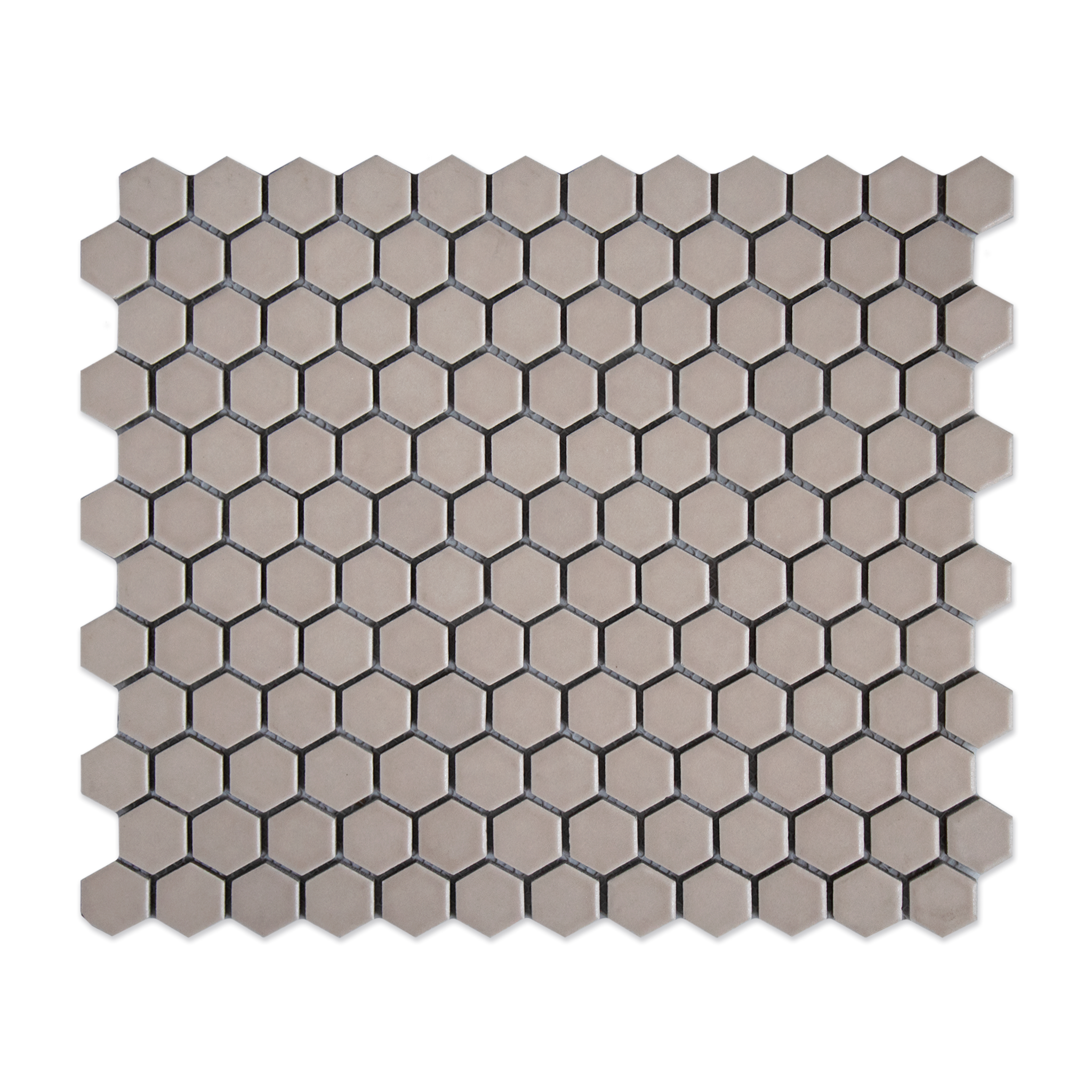 Tanl 1" Hexagon Matte Porcelain Mosaic Tile