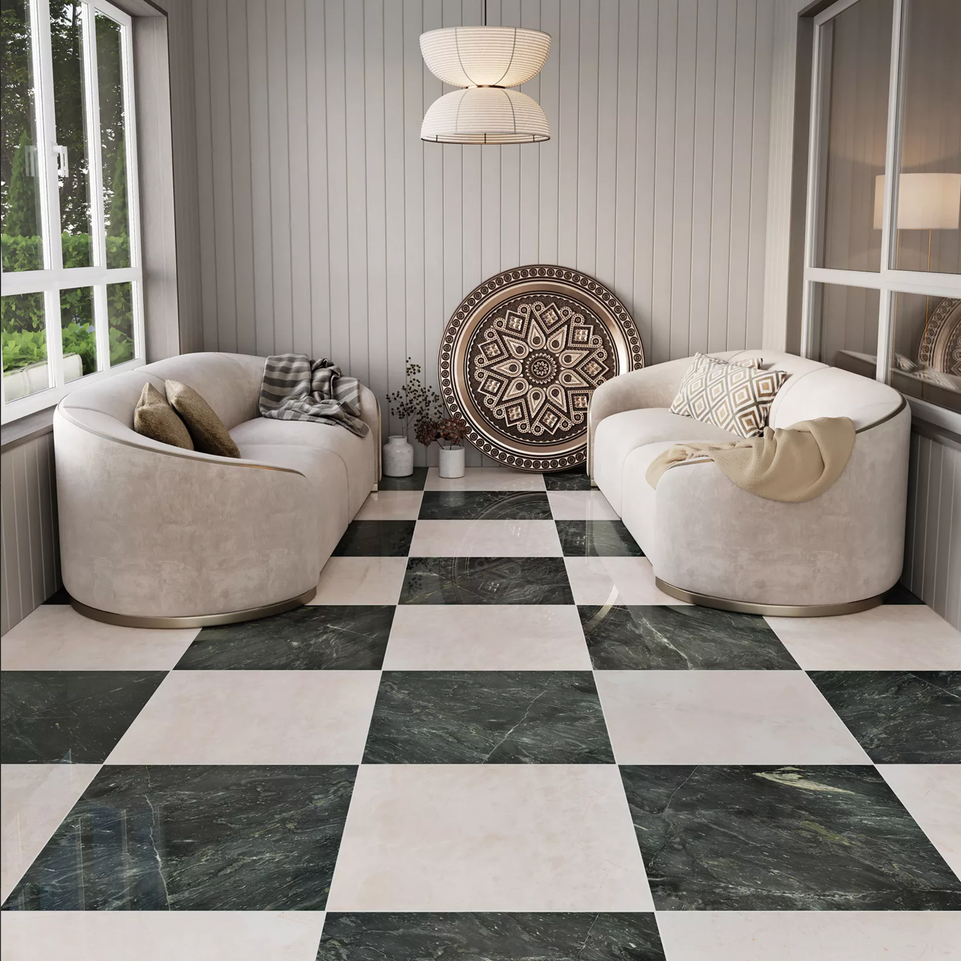 Tempeste Verde Marble 12x24 Honed Field Tile