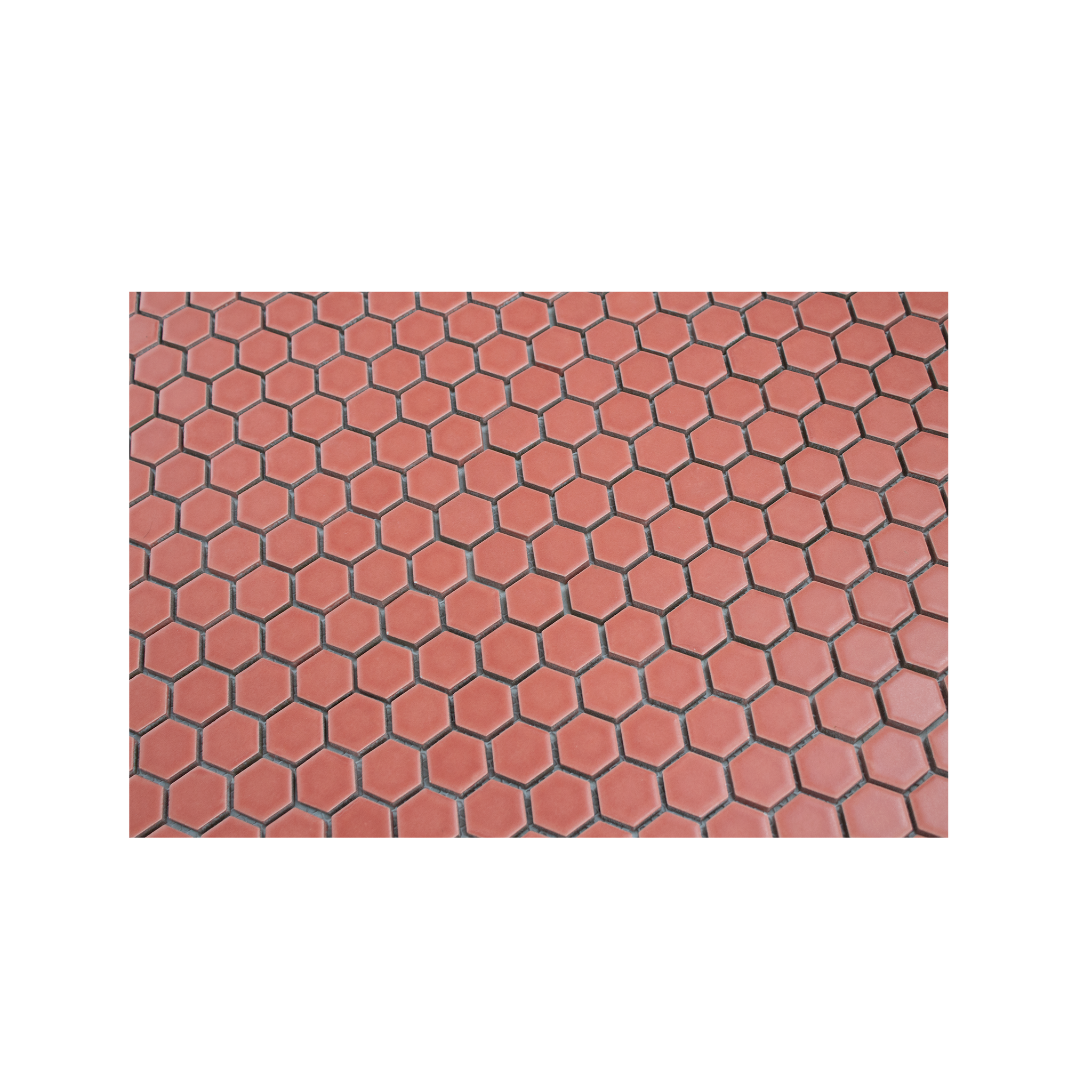 Sienna Red 1" Hexagon Matte Porcelain Mosaic Tile