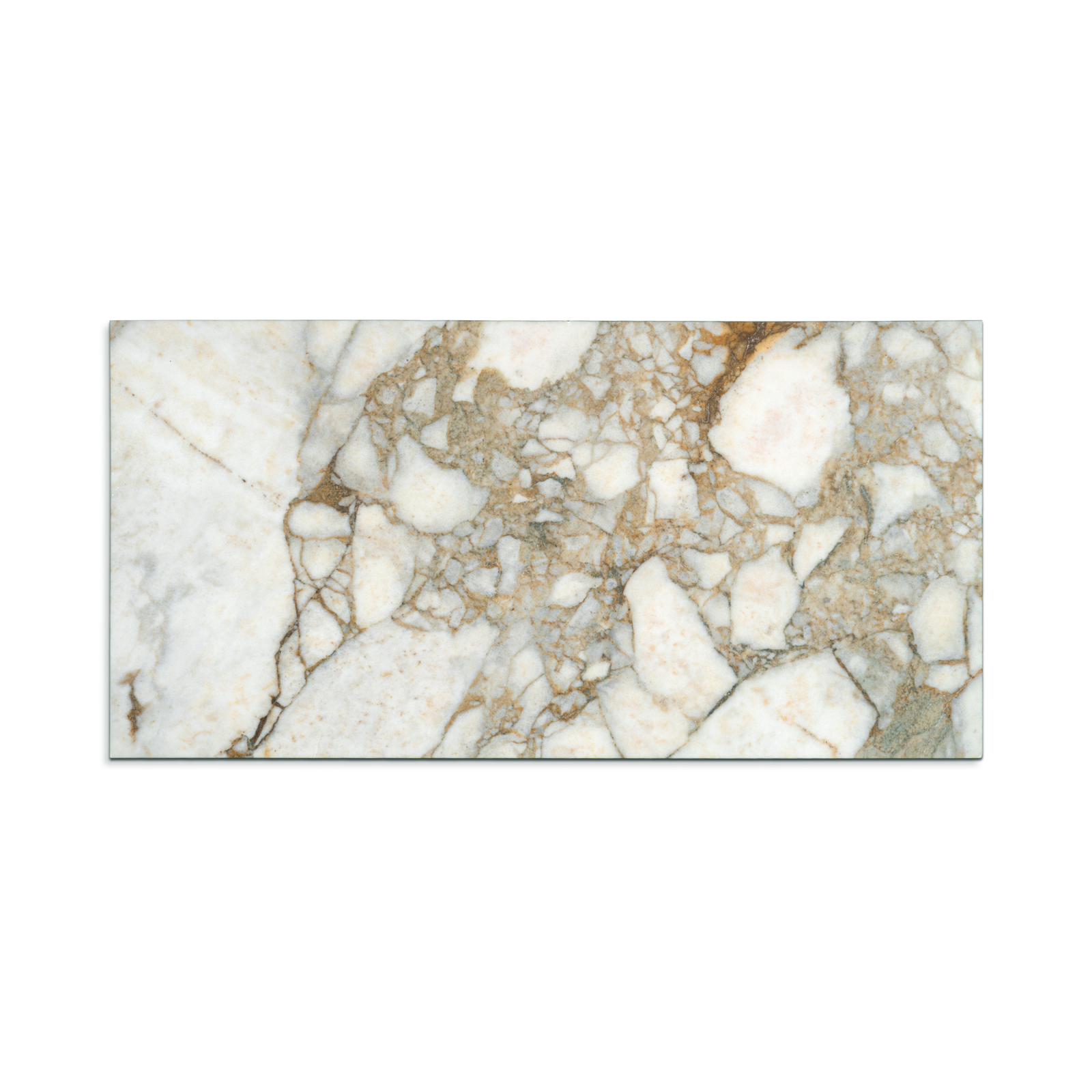 Calacatta Green Marble 12x24 Honed Field Tile