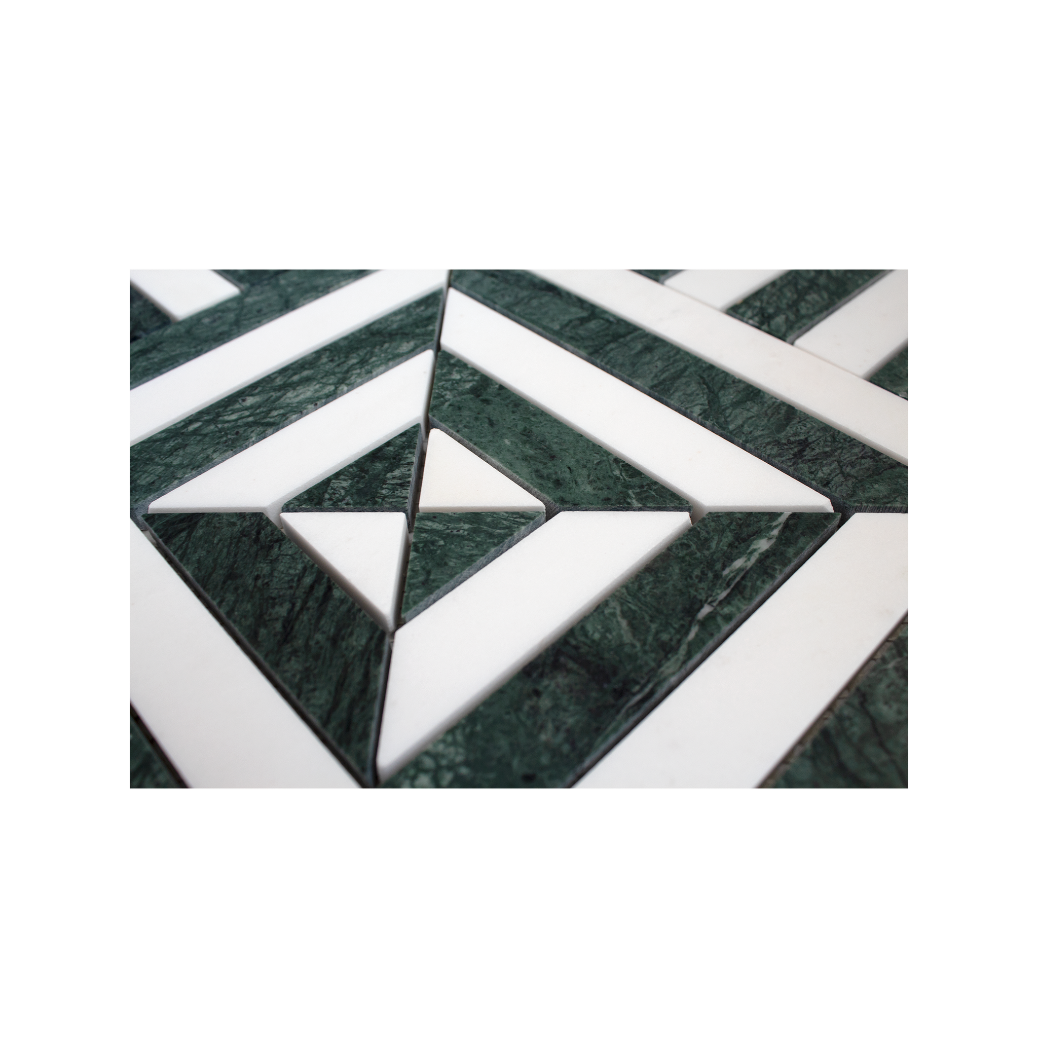 Horizon Verde Alpi and Dolomite Marble Honed Mosaic Tile