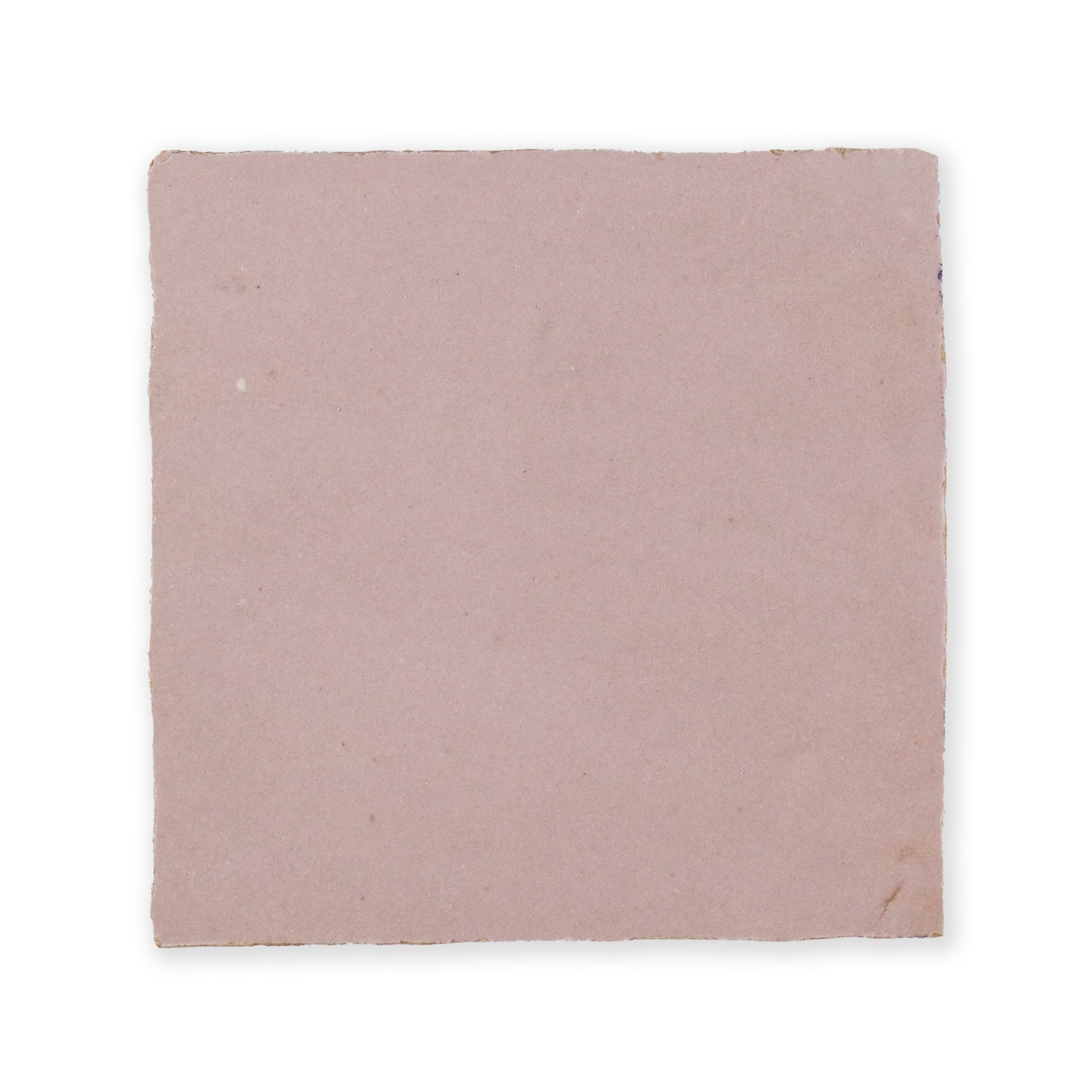 Handmade Moroccan Zellige 4x4 Powder Pink Terracotta Tile - Lot of 33 Sq ft