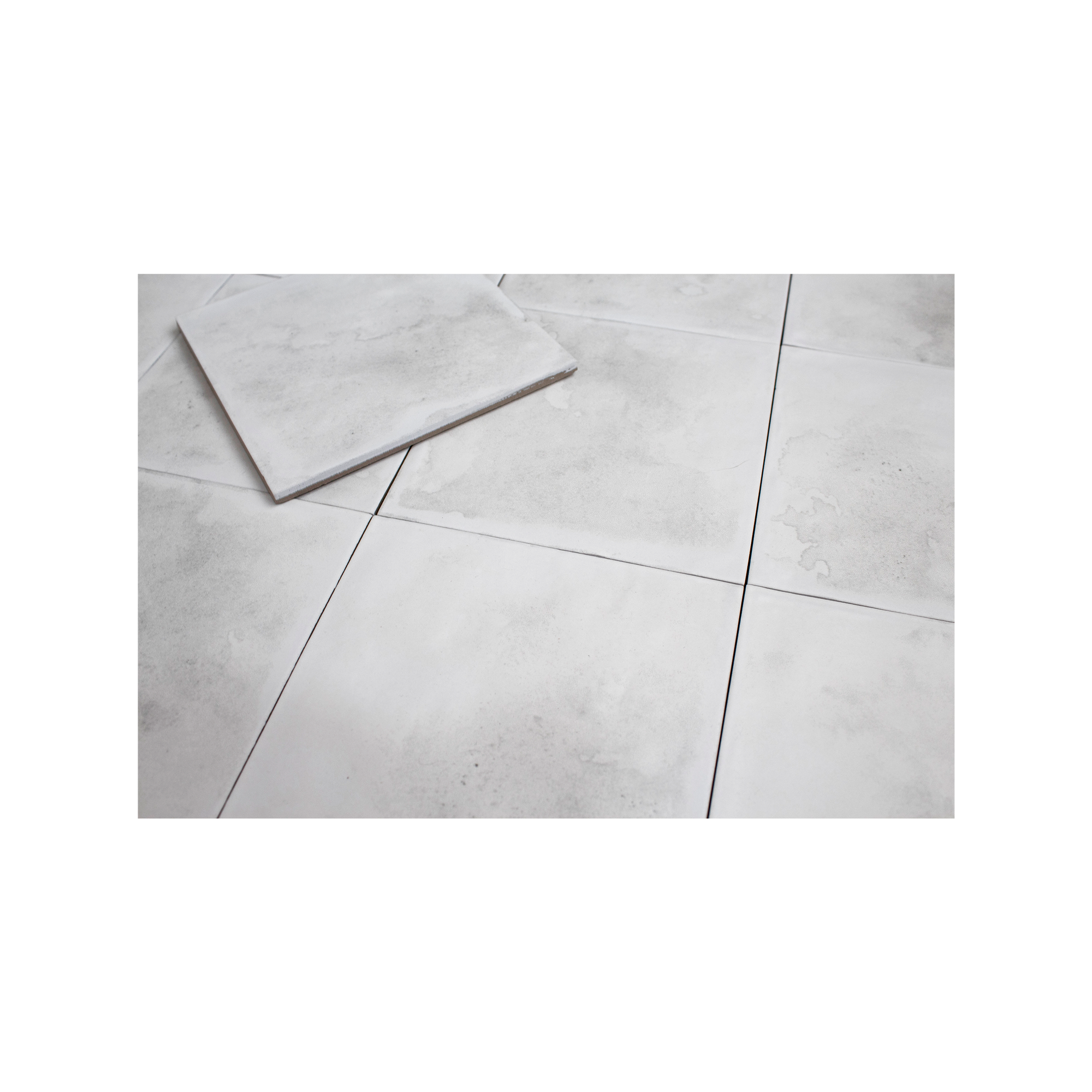 Vintage Winter White Porcelain Tile