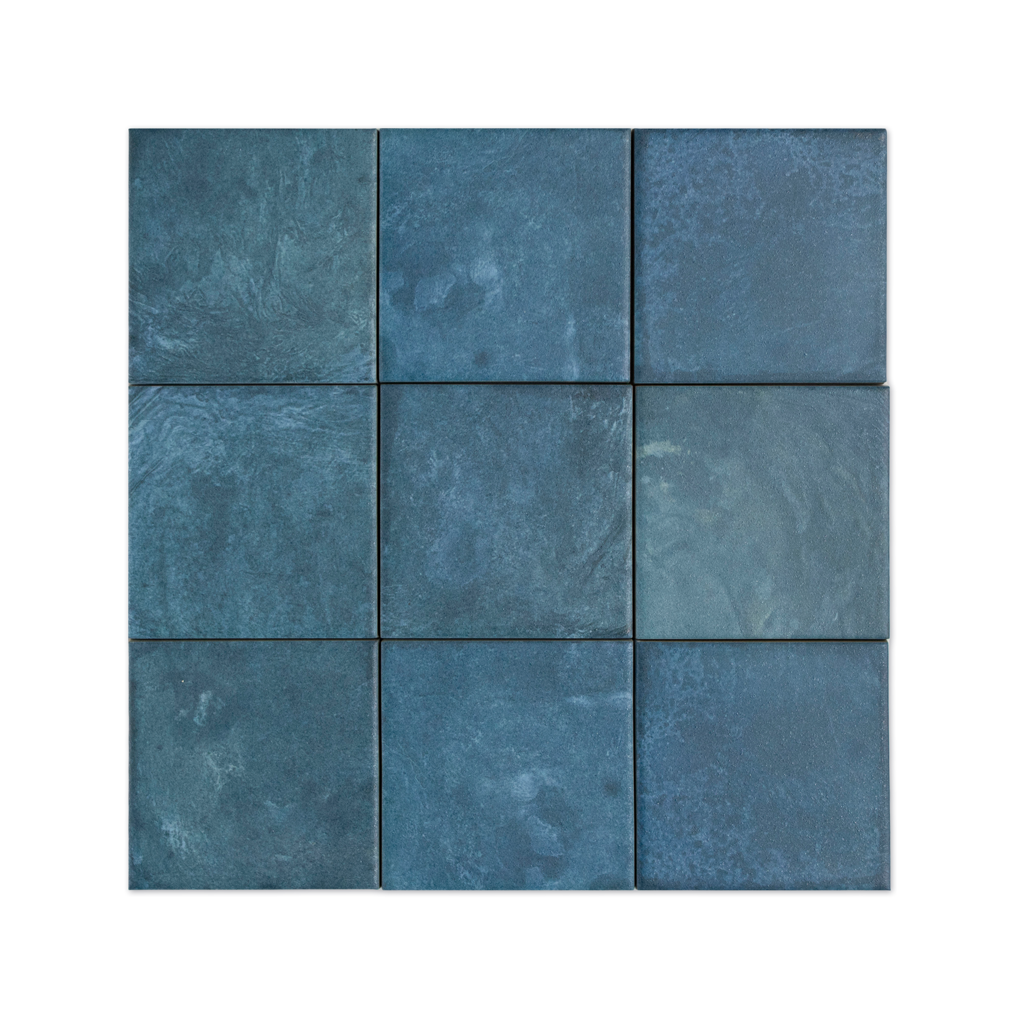 Moonlit Flat Tide Blue Porcelain Tile