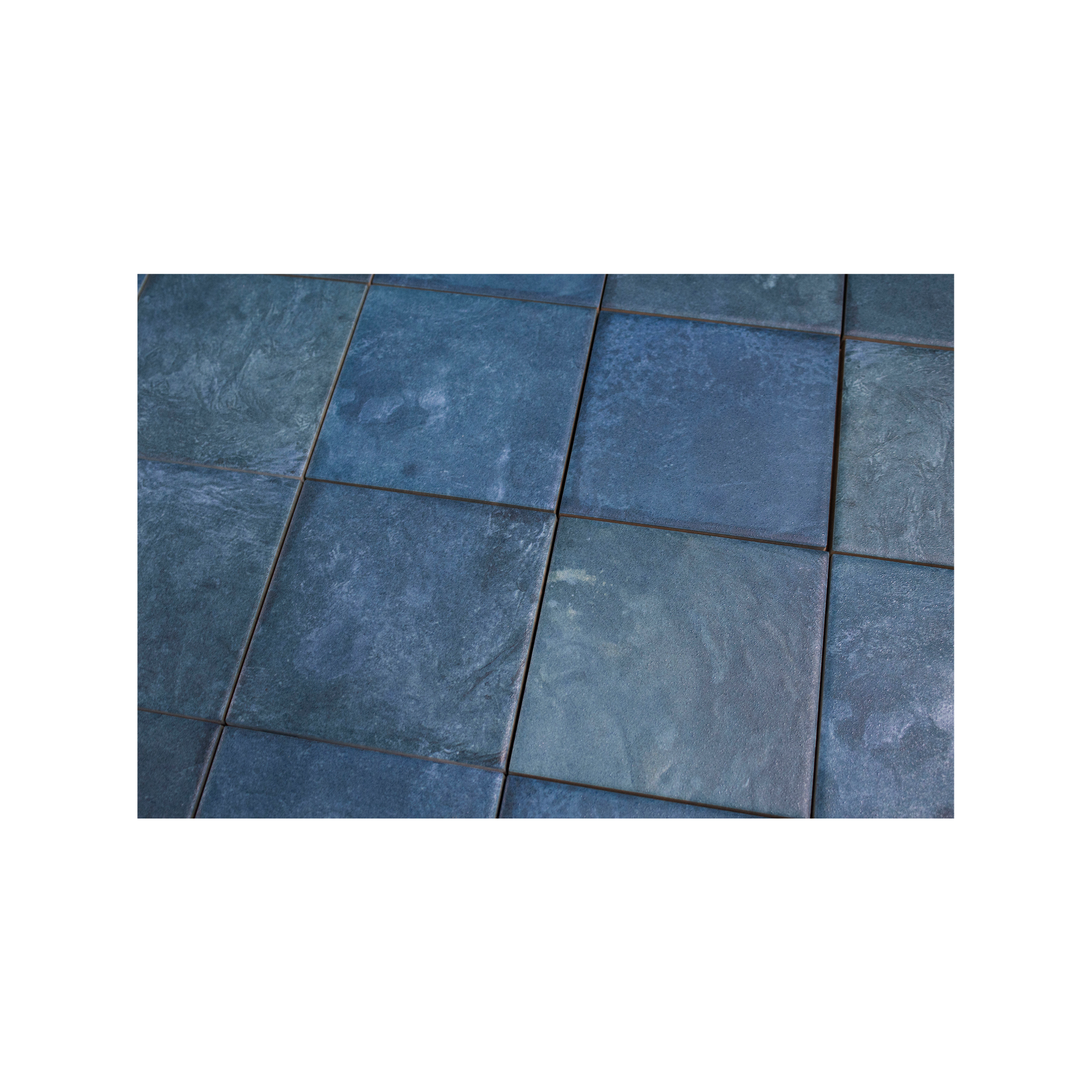 Moonlit Flat Tide Blue Porcelain Tile