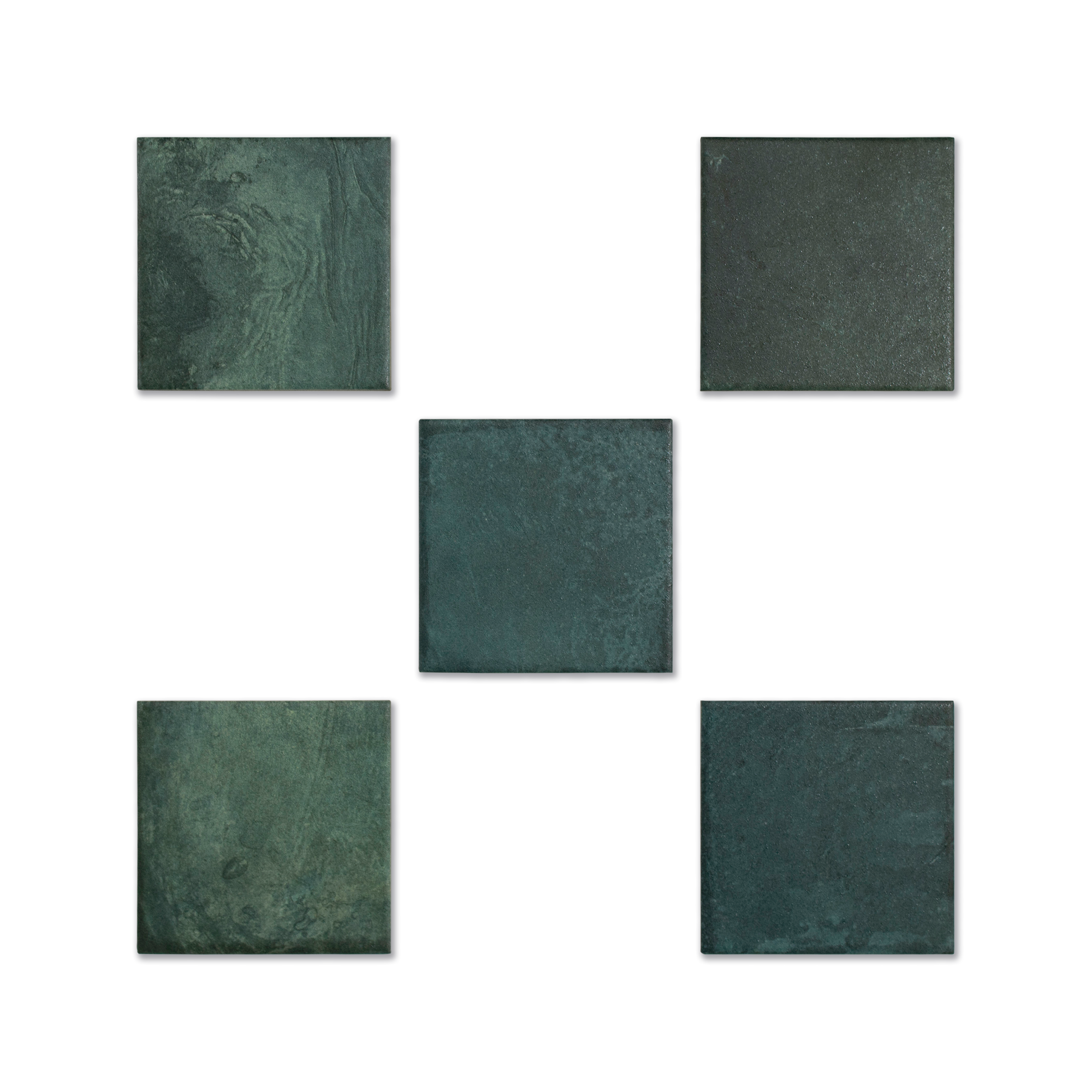 Moonlit Flat Agate Green Porcelain Tile