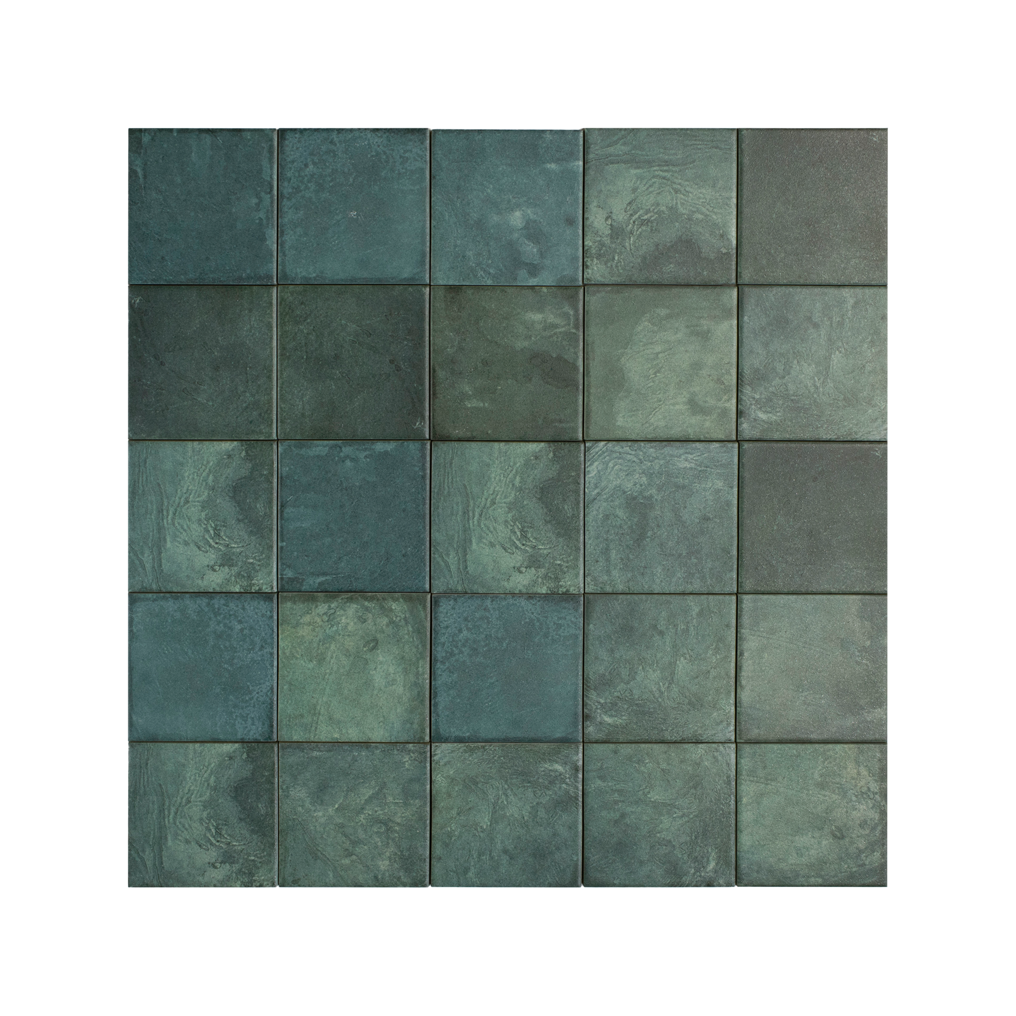 Moonlit Flat Agate Green Porcelain Tile