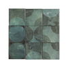 Moonlit Circular Agate Green Porcelain Tile