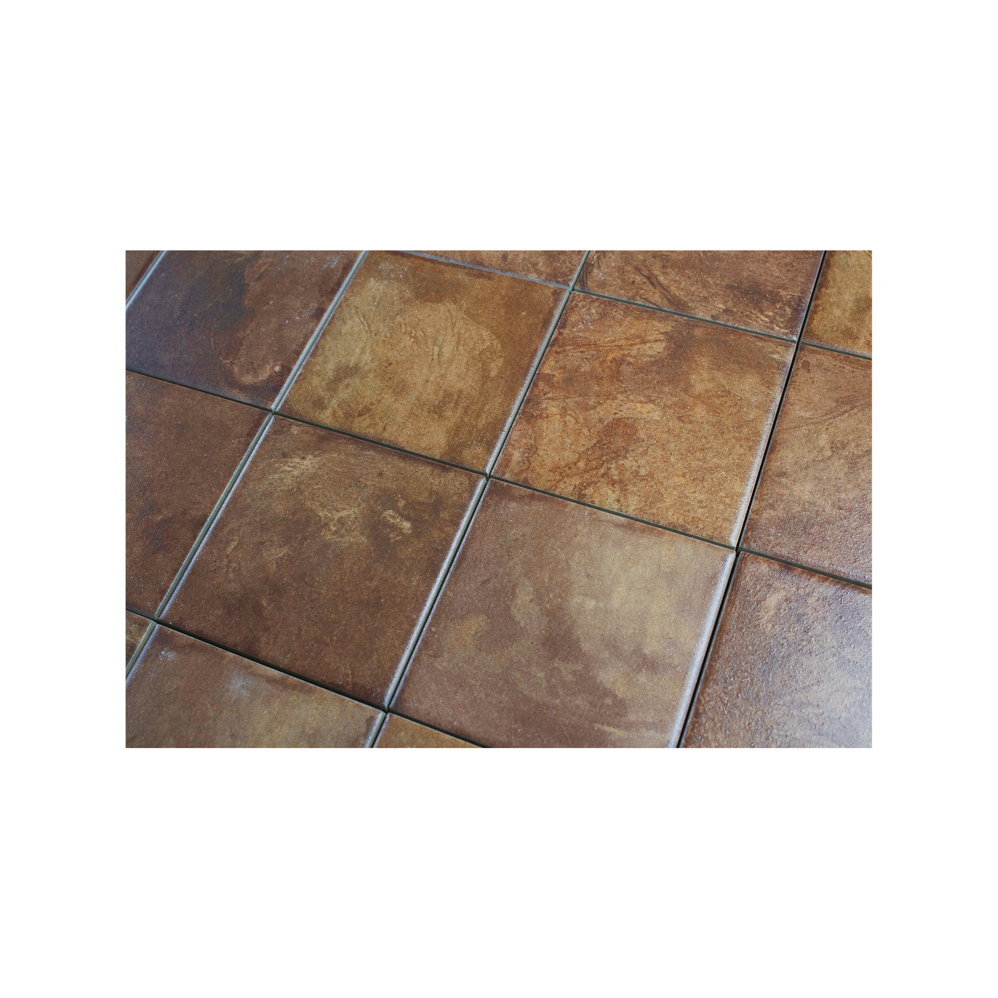 Moonlit Flat Copper Porcelain Tile