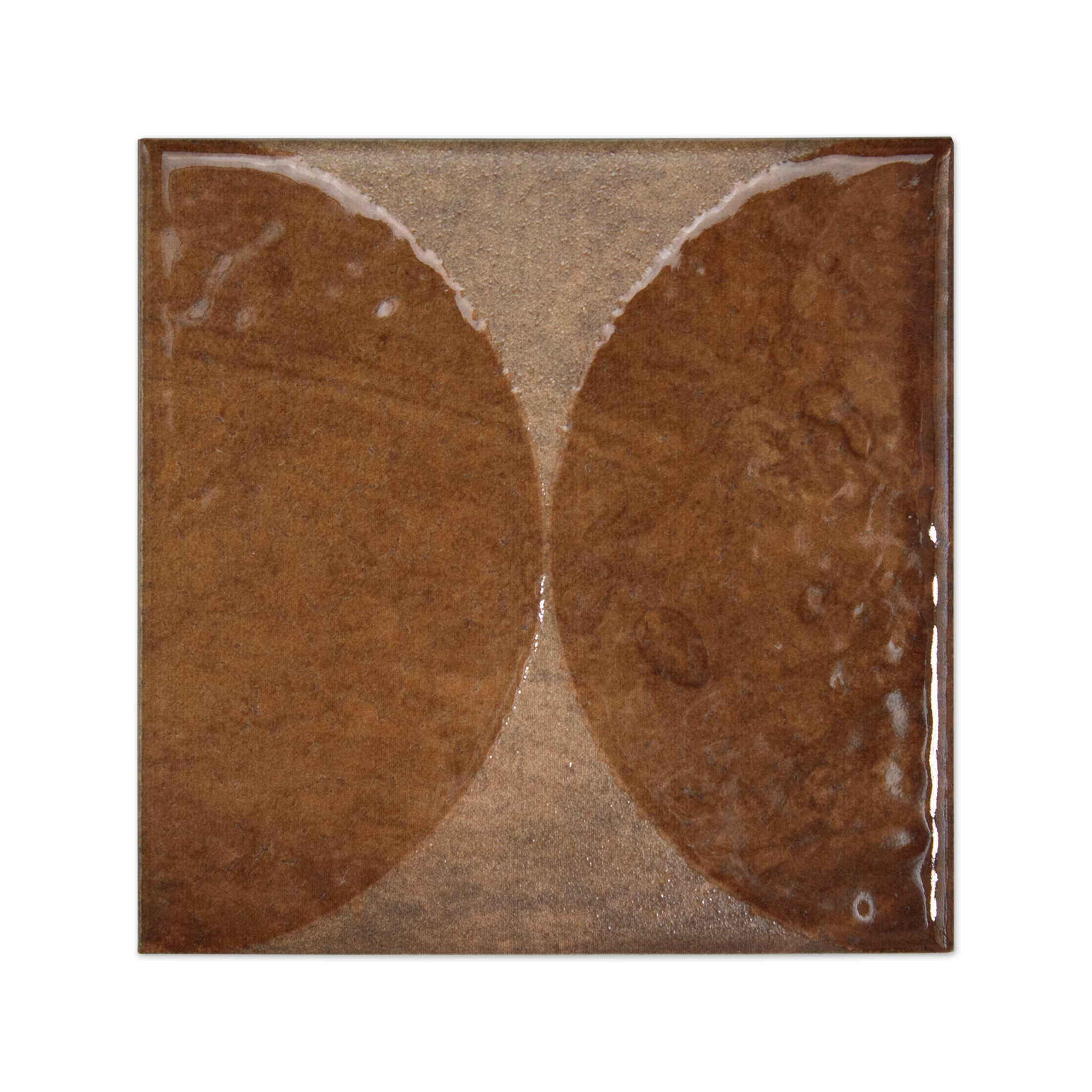 Moonlit Circular Copper Porcelain Tile