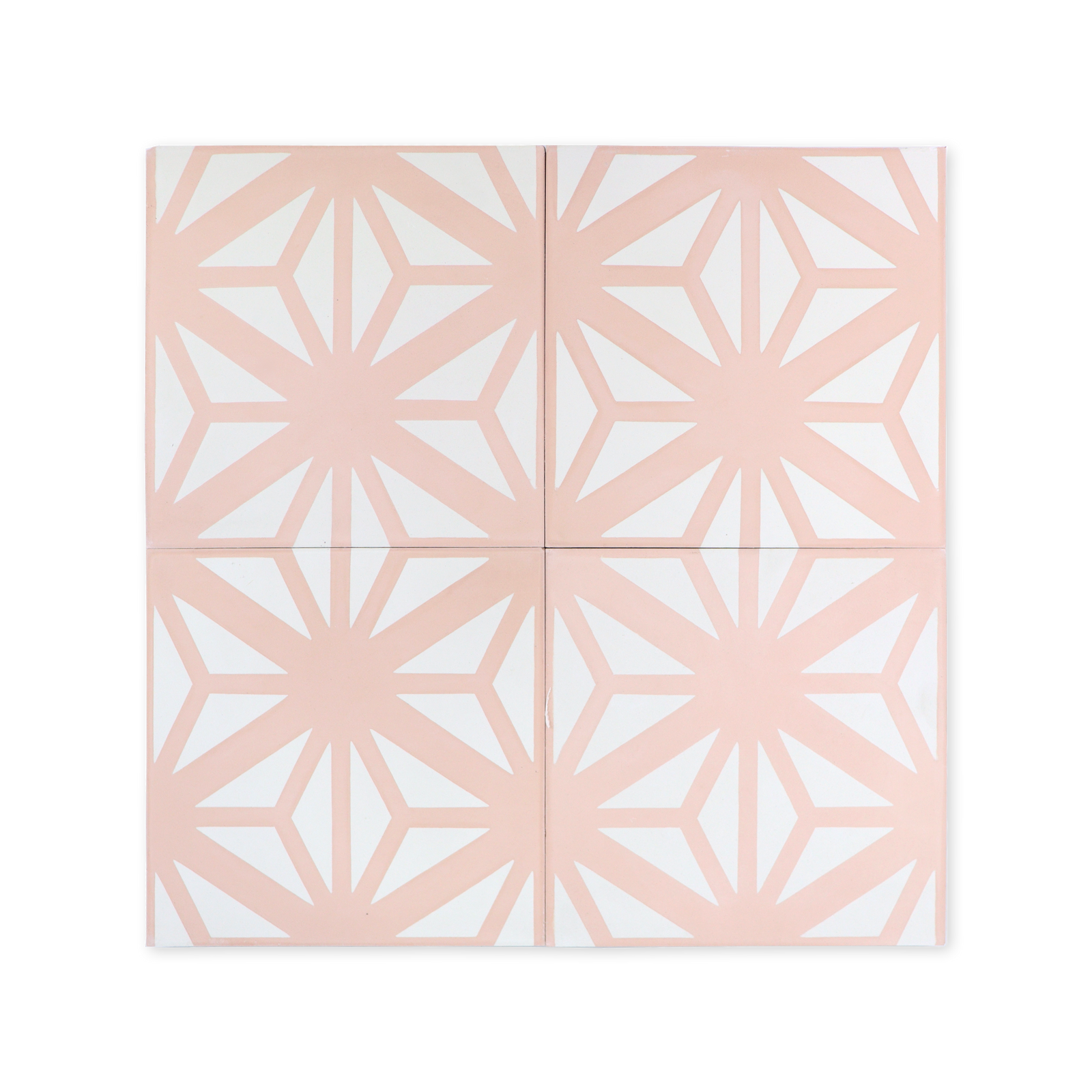 Estrella Pink Cement Tile - Lot of 122 Sq ft