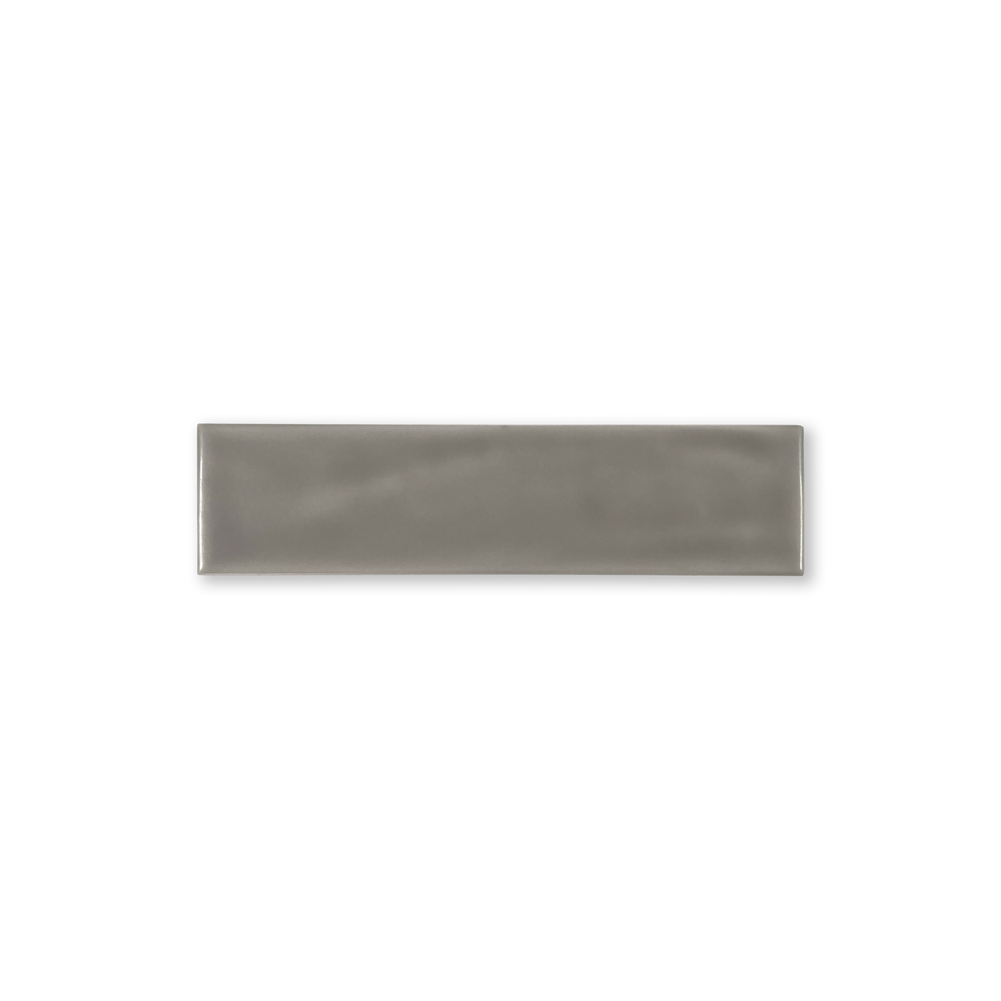 Handmade Brick 2x8 Grey Matte Undulated Subway Tile - Lot of 133 Sq ft