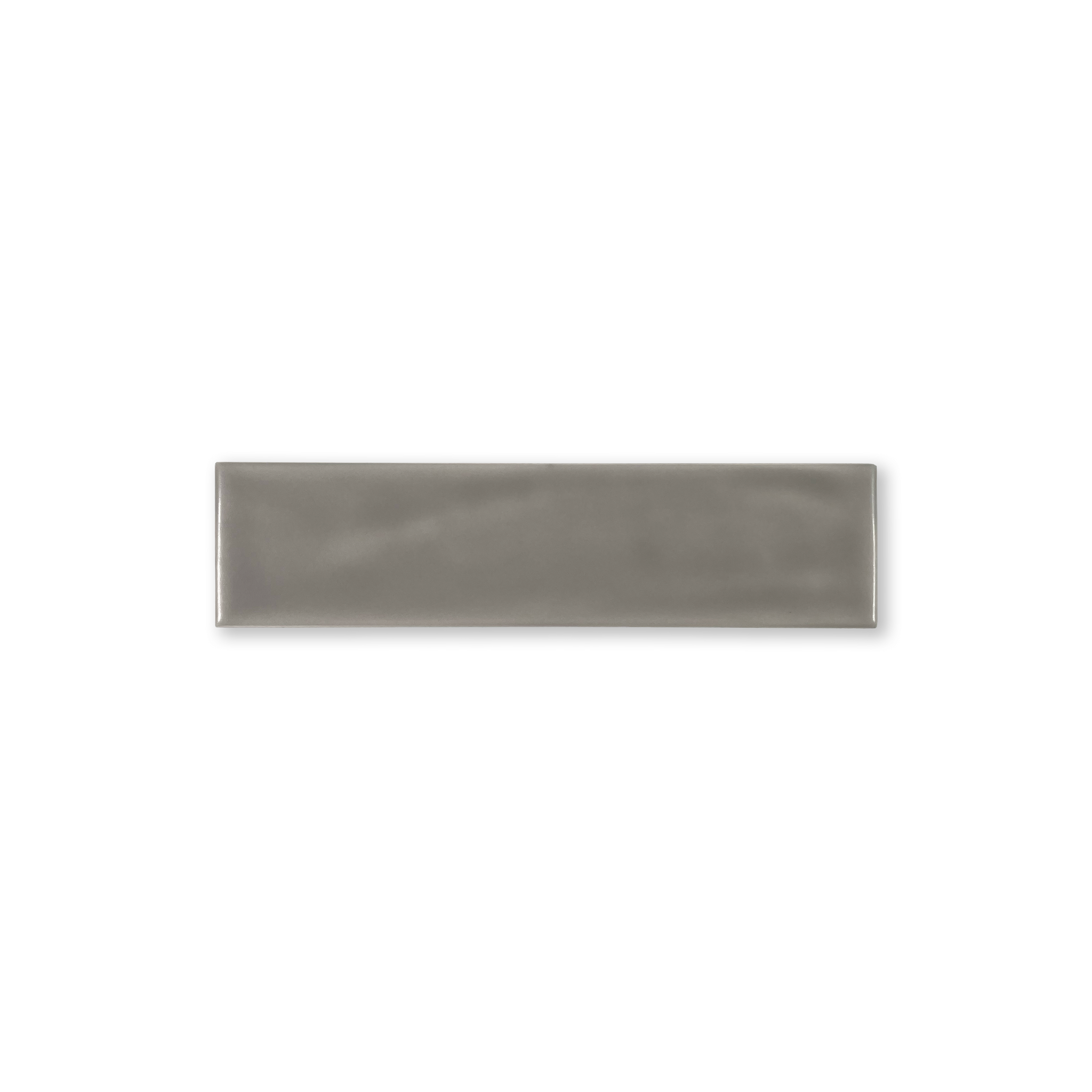 Handmade Brick 2x8 Grey Matte Undulated Subway Tile - Lot of 133 Sq ft