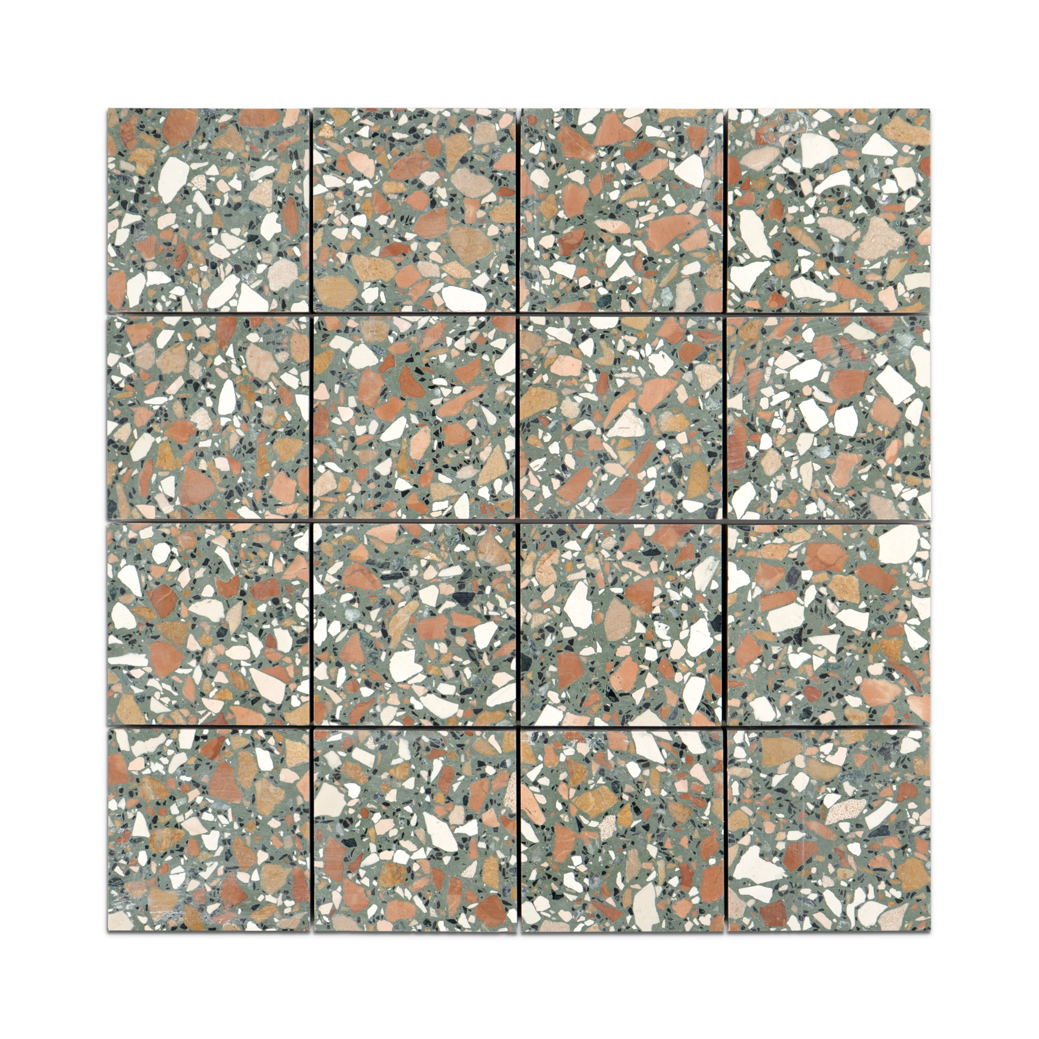 Vulcano Verde 16x16 Terrazzo Tile