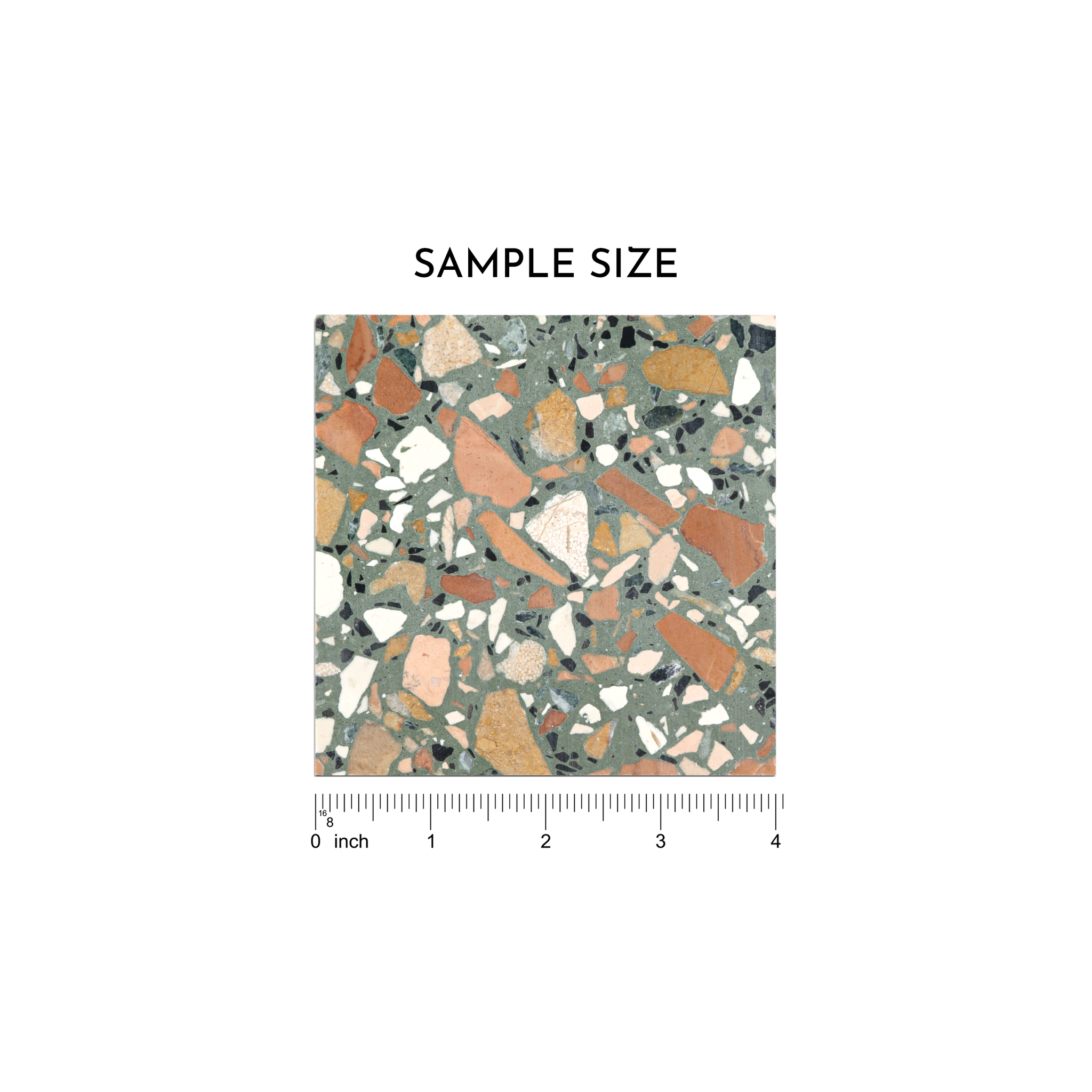 Vulcano Verde 16x16 Terrazzo Tile