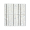 Fluted Asinara Terrazzo Honed Mosaic Tile