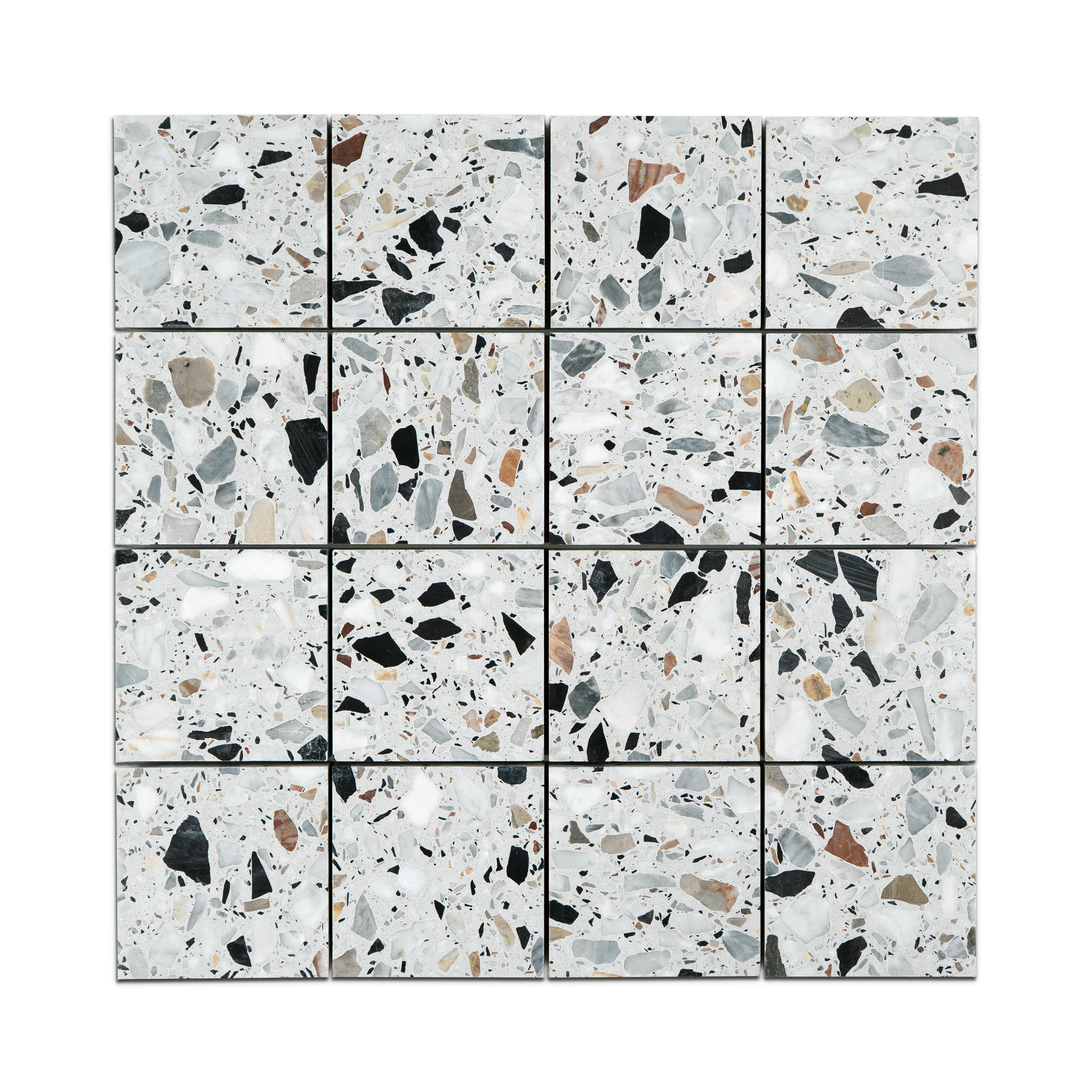 Pepe Nero 16x16 Terrazzo Tile