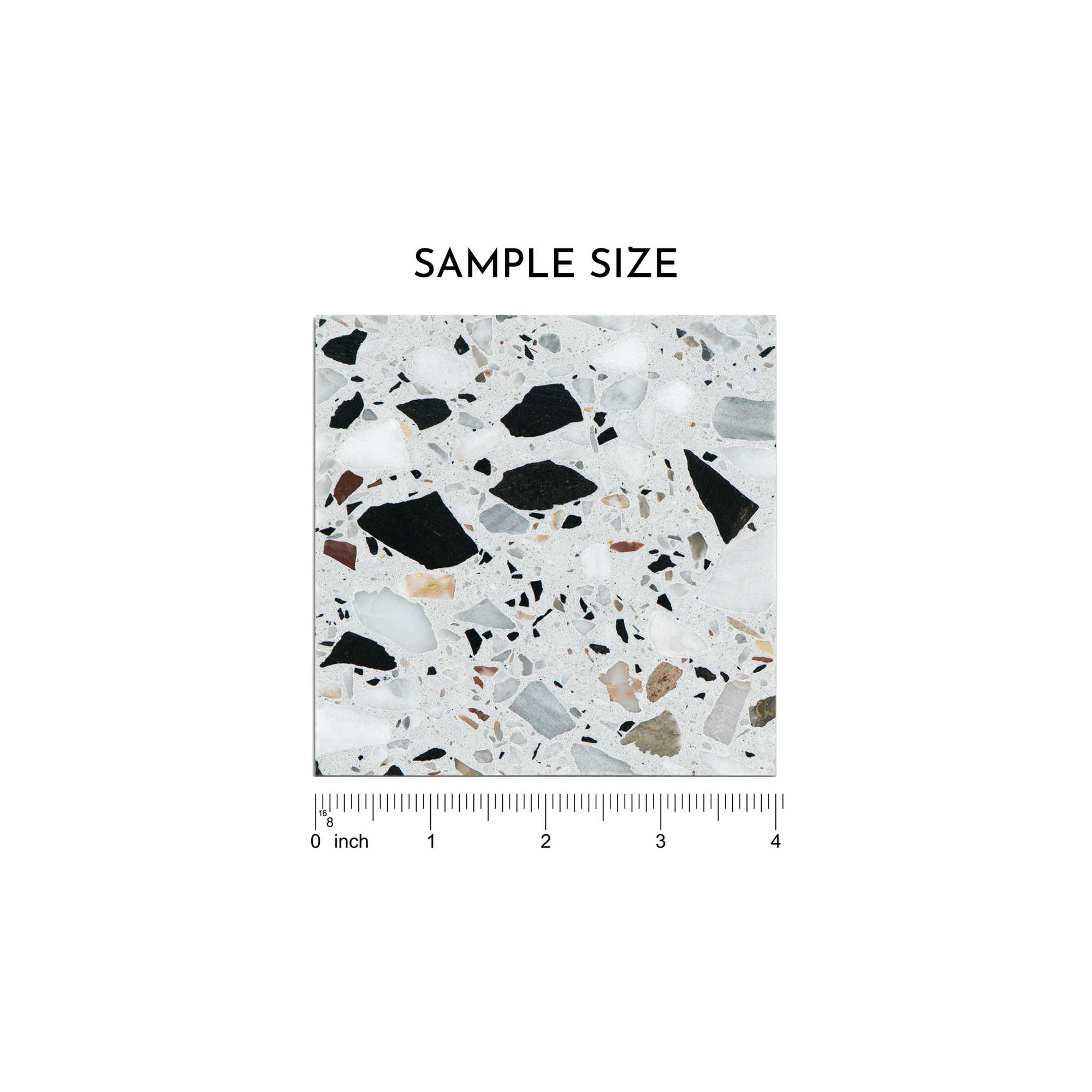 Pepe Nero 16x16 Terrazzo Tile