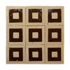 Chiseled 4x4 Square Chocolate Brown Zellige Tile