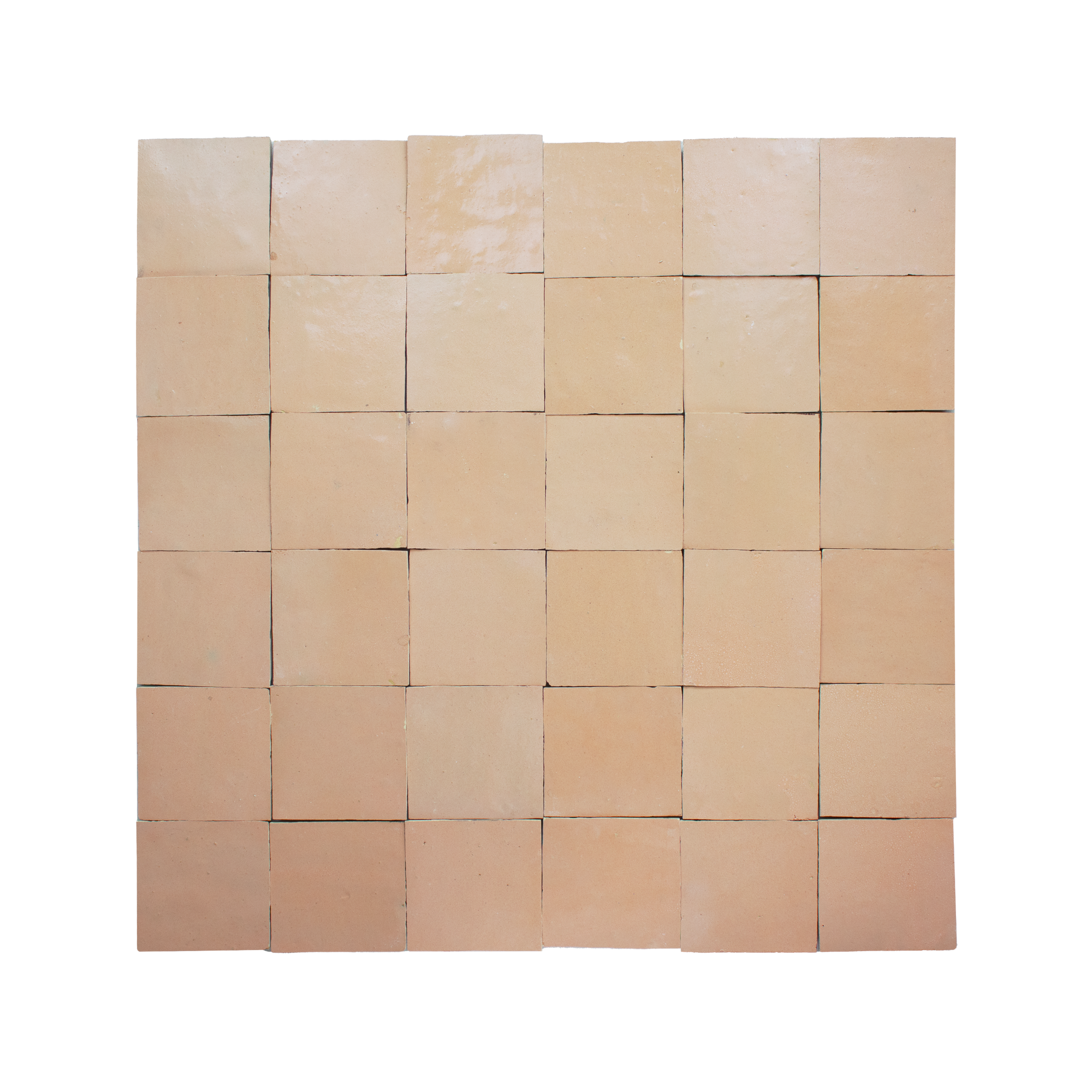 Handmade Moroccan Zellige 4x4 Living Coral Terracotta Tile