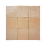 Handmade Moroccan Zellige 4x4 Living Coral Terracotta Tile