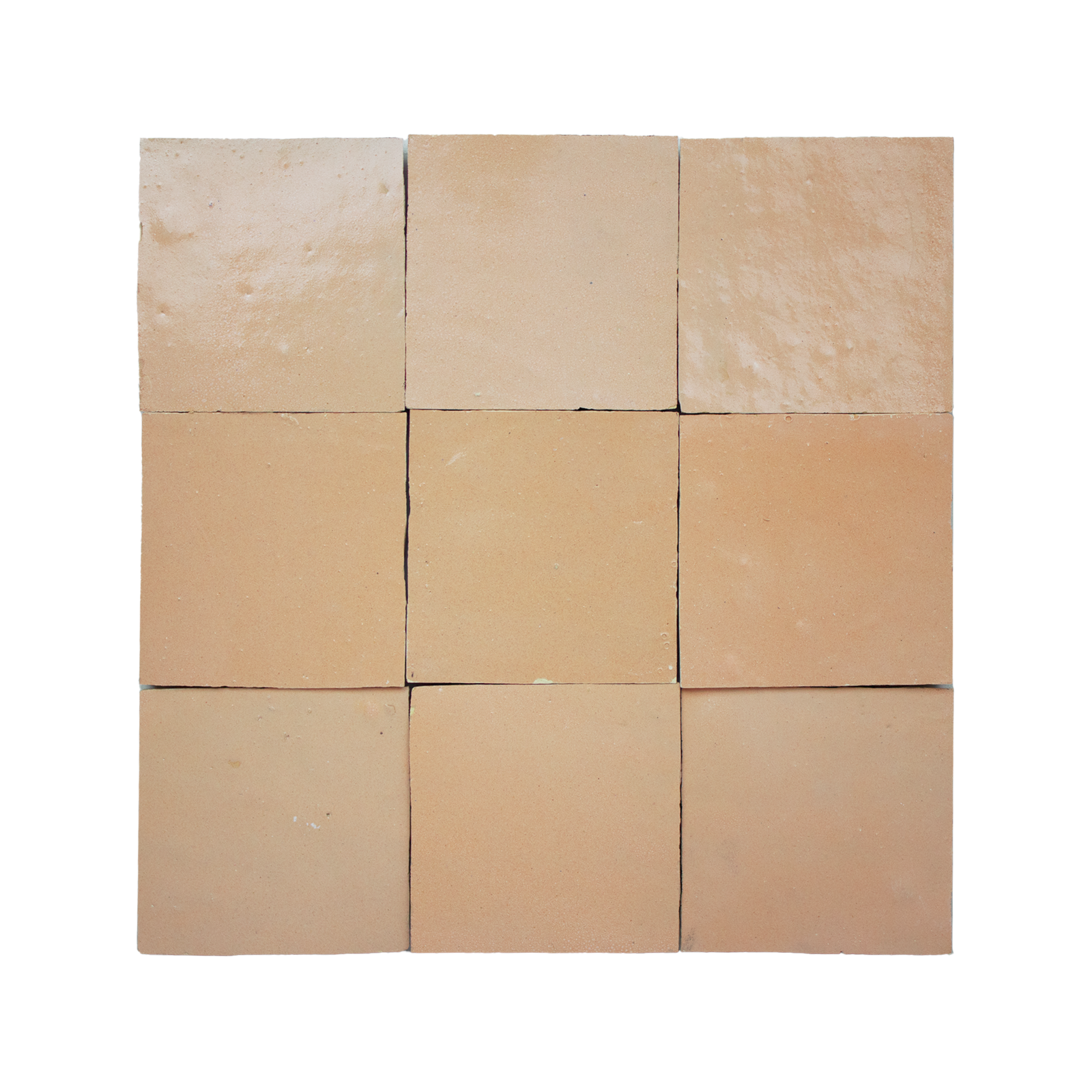 Handmade Moroccan Zellige 4x4 Living Coral Terracotta Tile