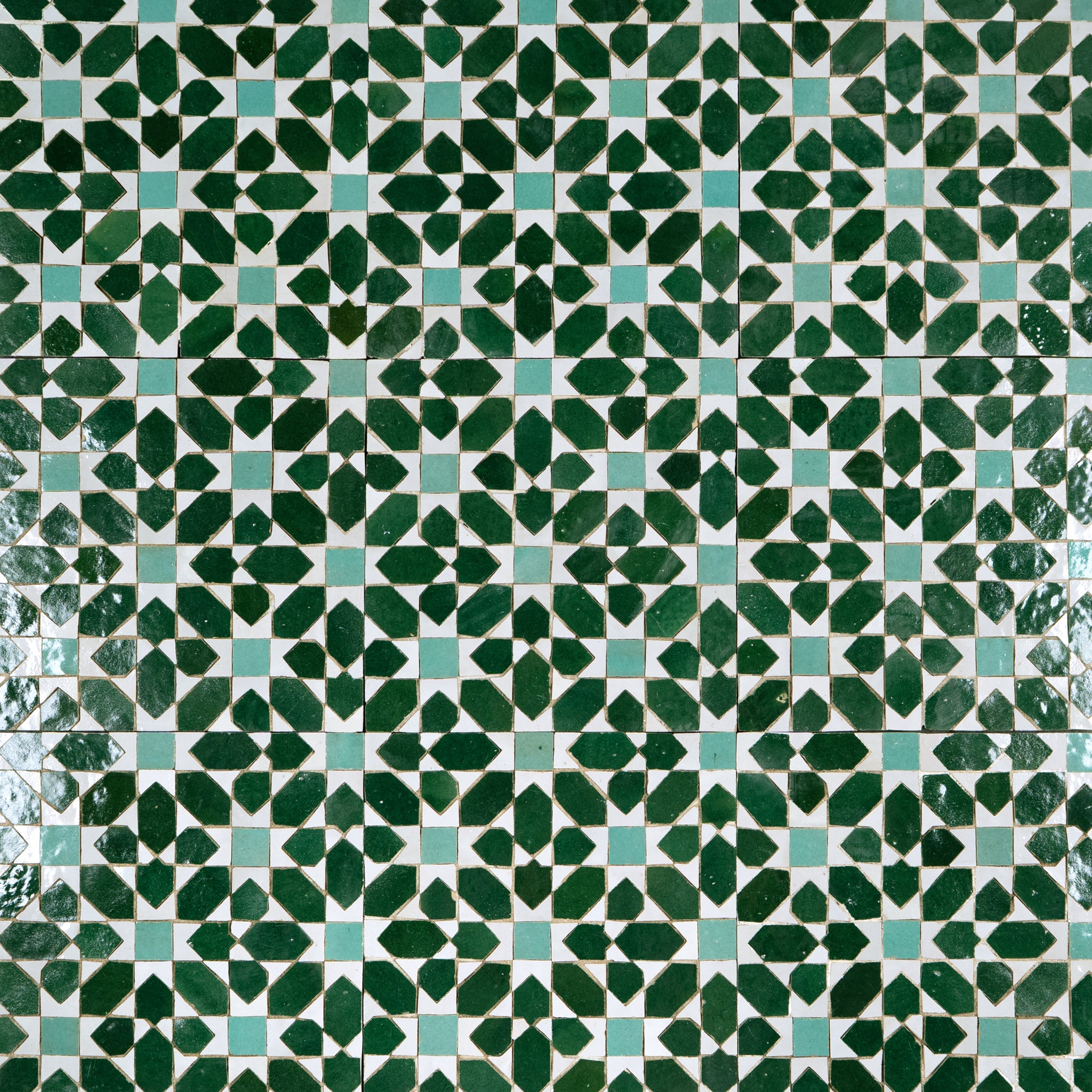 Moroccan Zellige Garden Green Mosaic