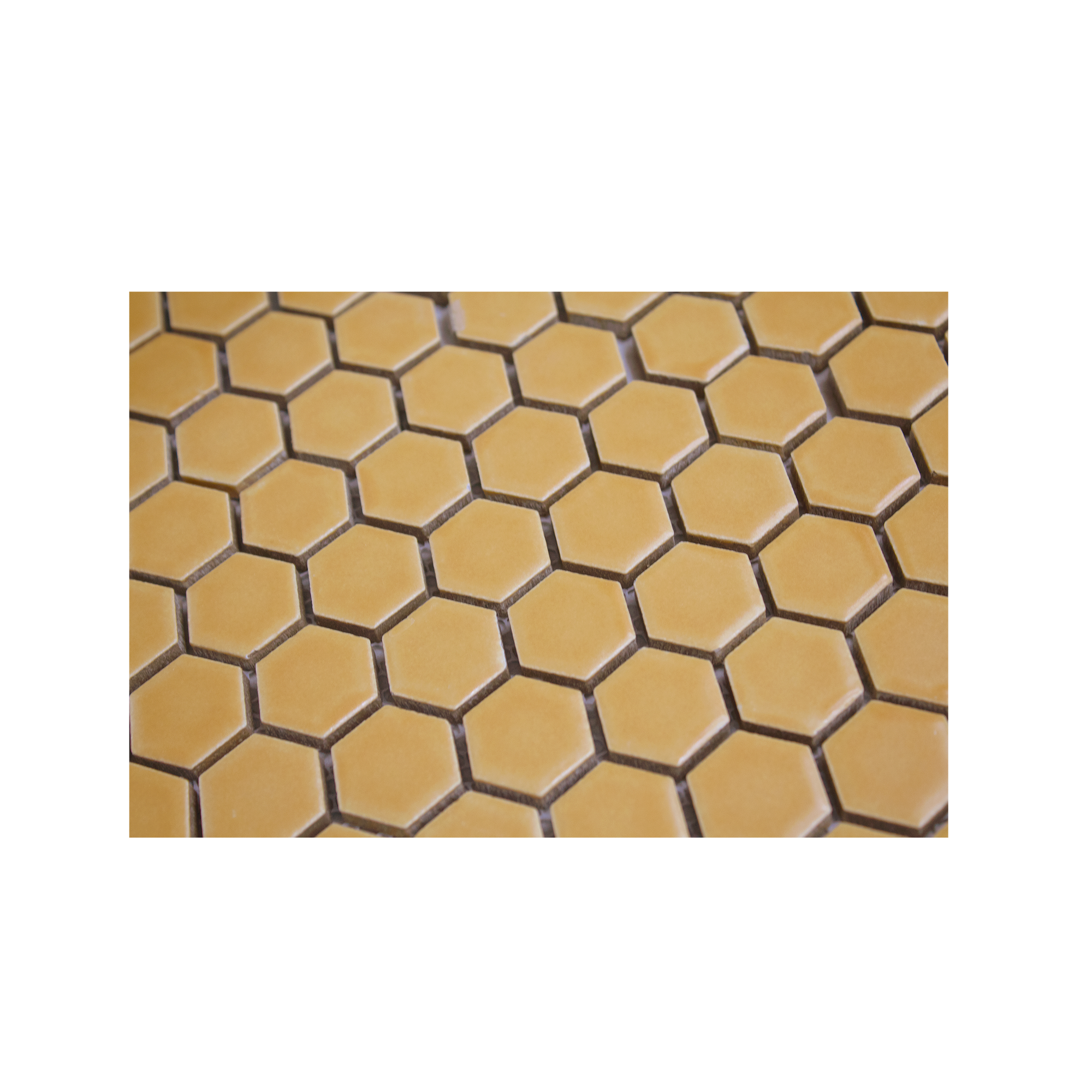 Apricot Hexagon Matte Porcelain Mosaic Tile