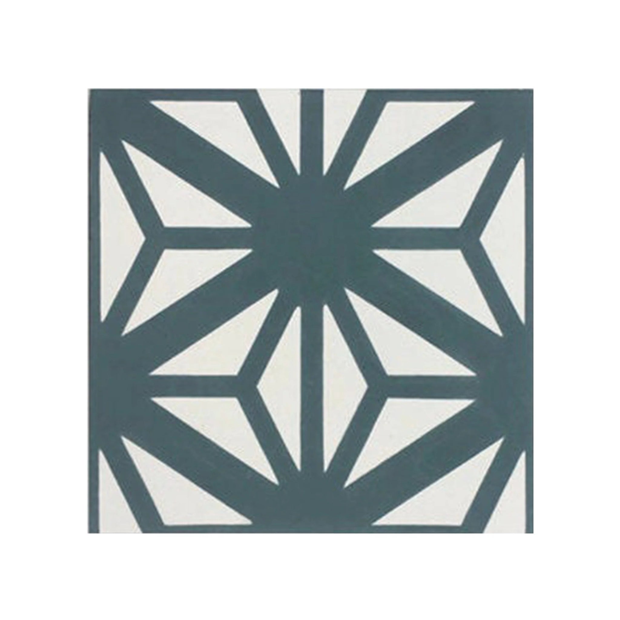 Estrella Teal Green Cement Tile - Lot of 95 Sq ft