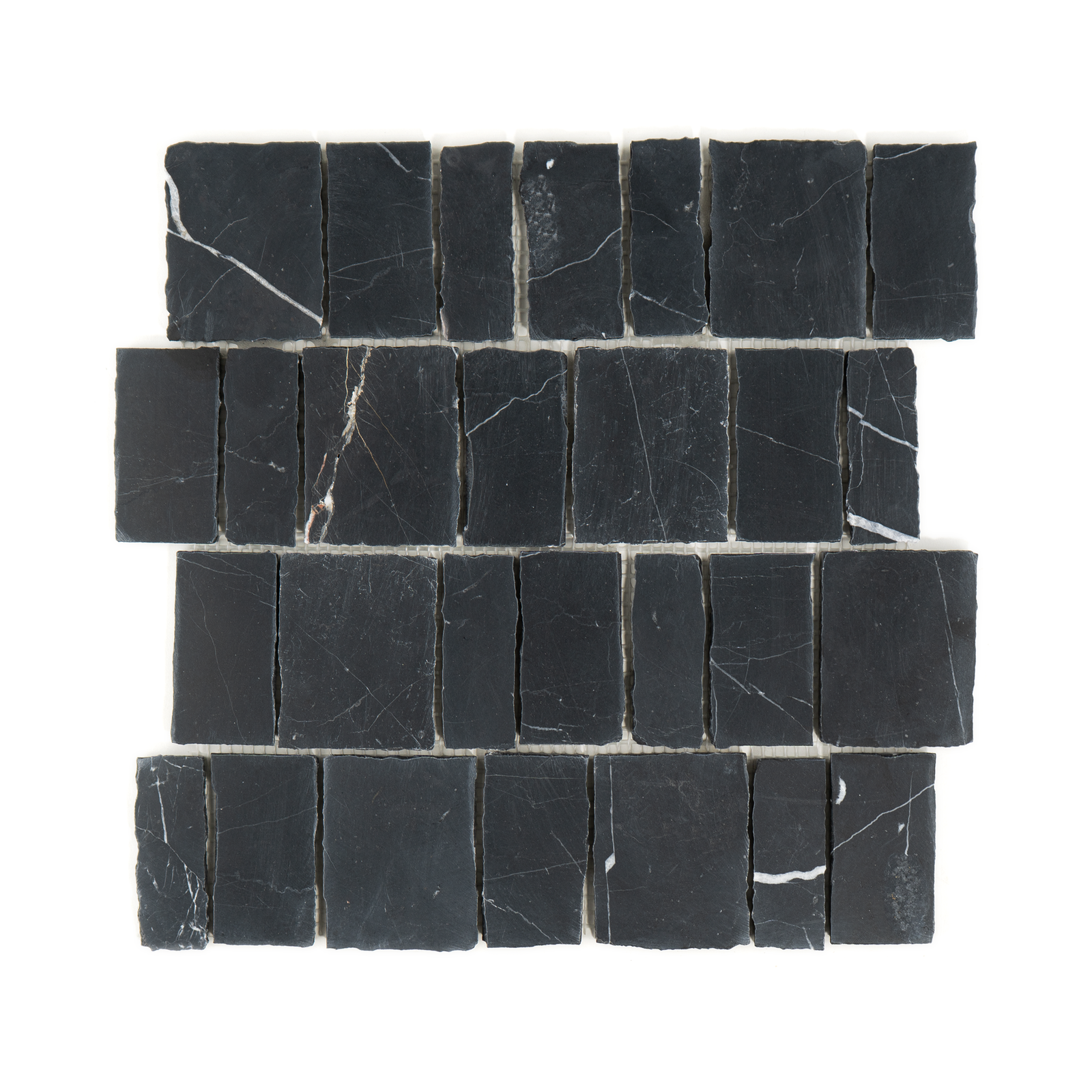 Scarpa Nero Marquina Marble Honed Mosaic Tile