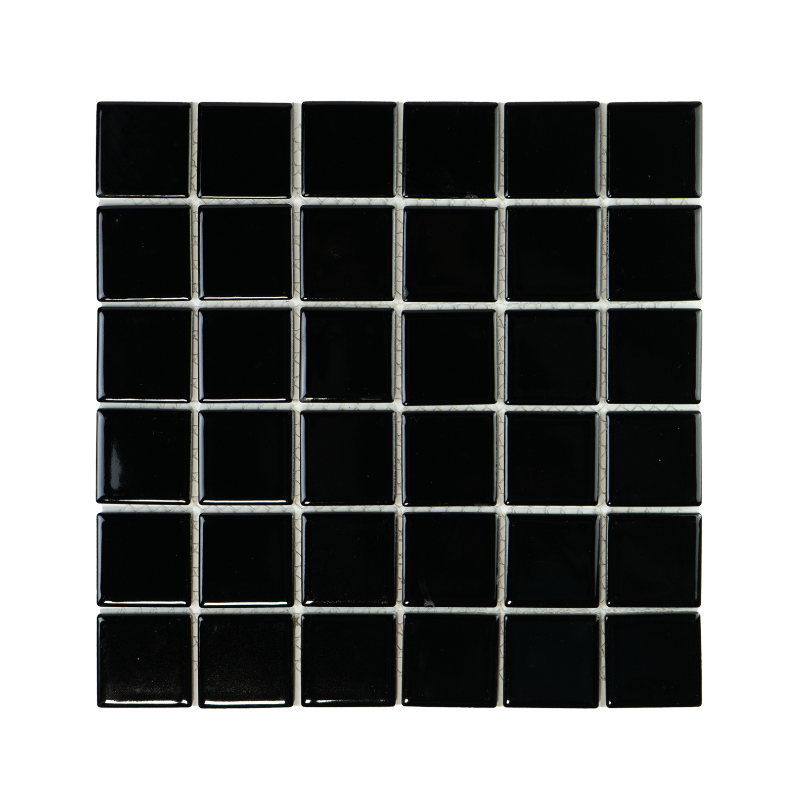 2x2 Black Pool Mosaic Tile