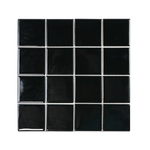 3x3 Black Pool Mosaic Tile