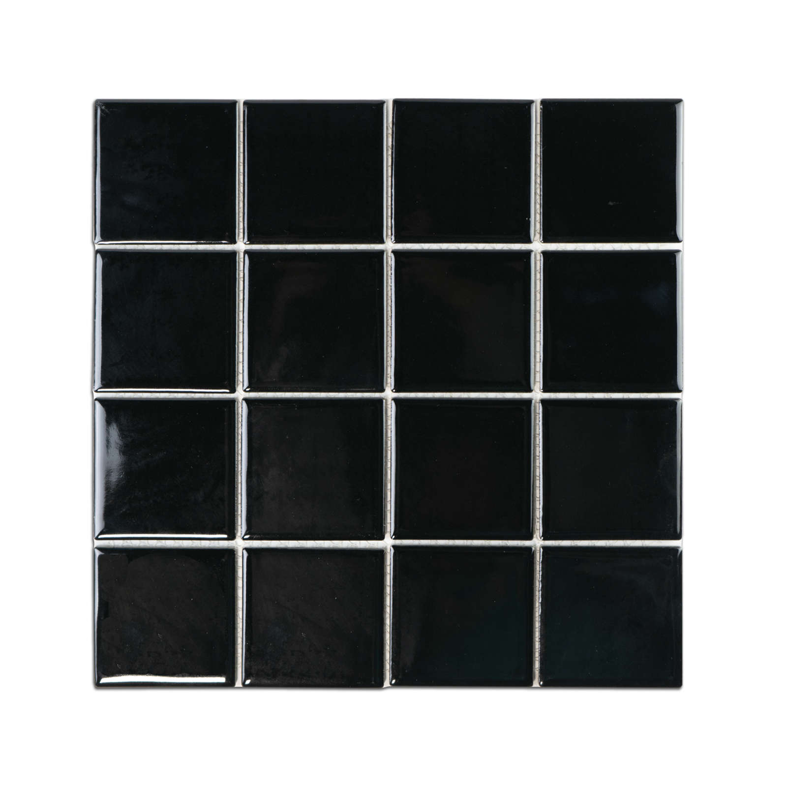 3x3 Black Pool Mosaic Tile