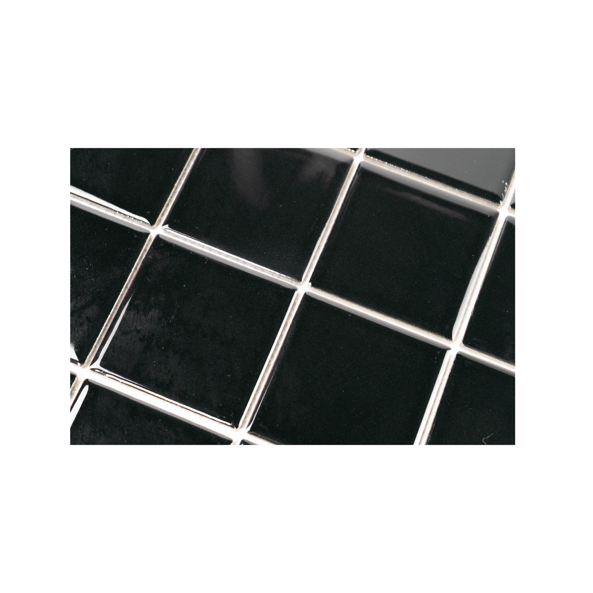 3x3 Black Pool Mosaic Tile