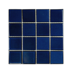 3x3 Cobalt Blue Pool Mosaic Tile