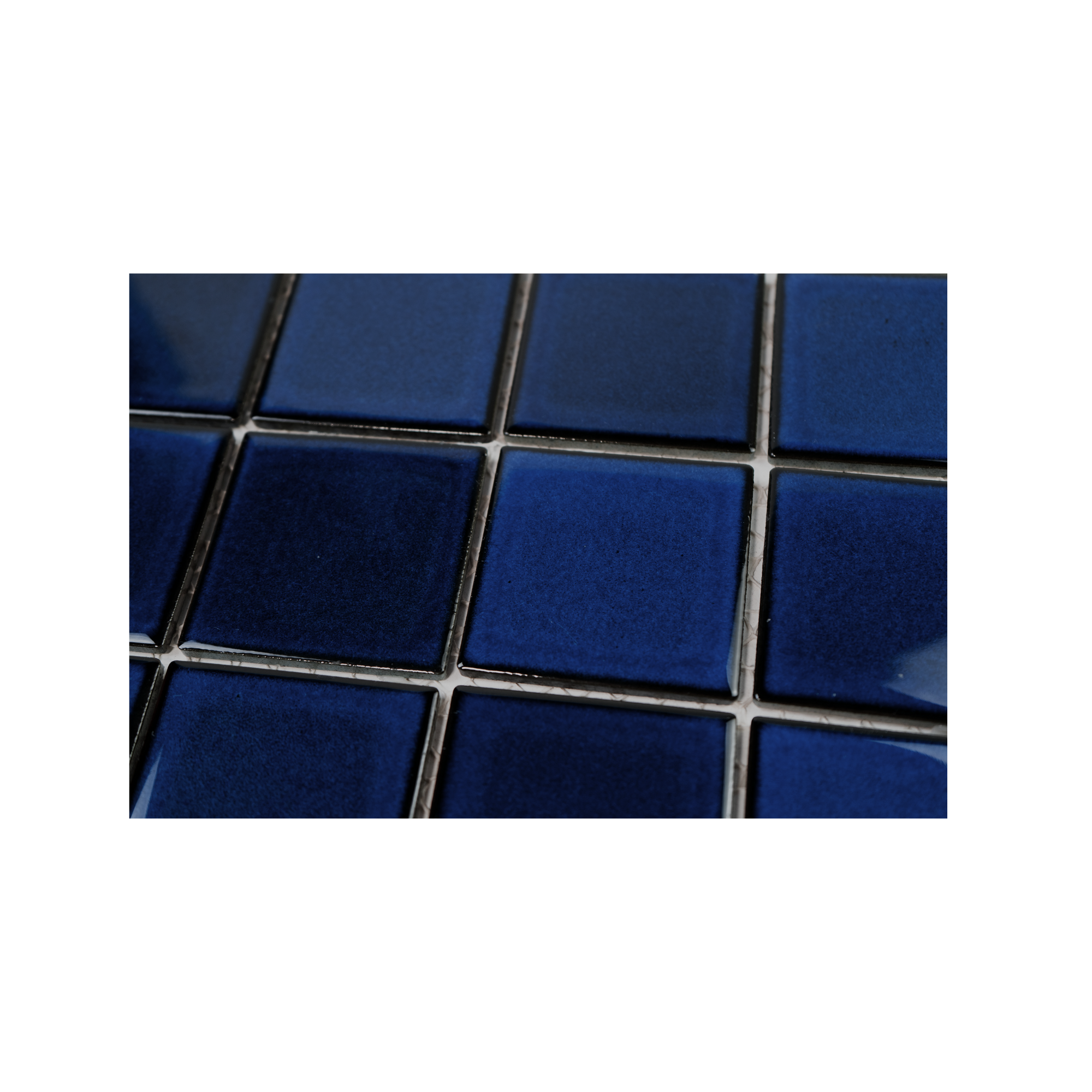 3x3 Cobalt Blue Pool Mosaic Tile