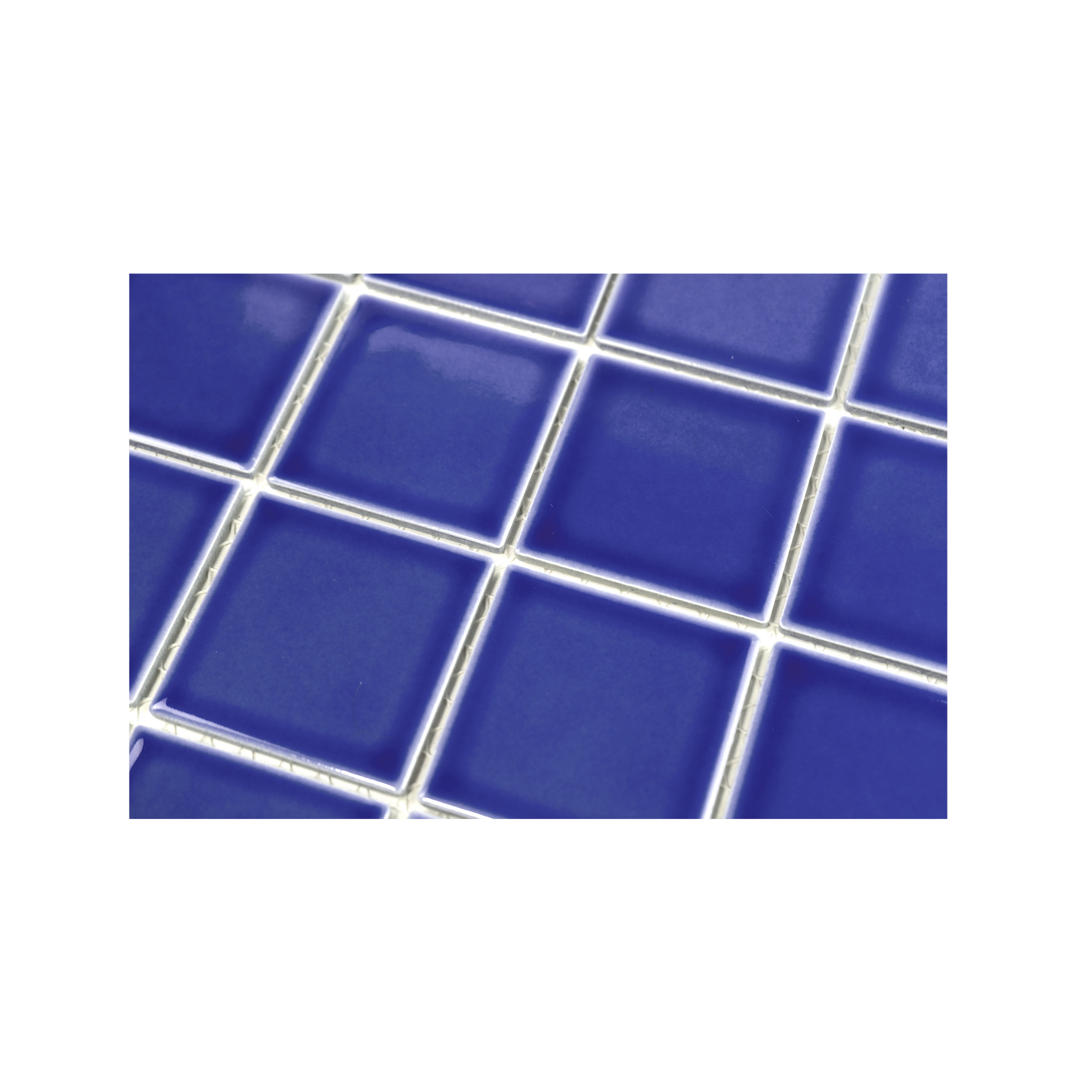 3x3 Electric Blue Pool Mosaic Tile