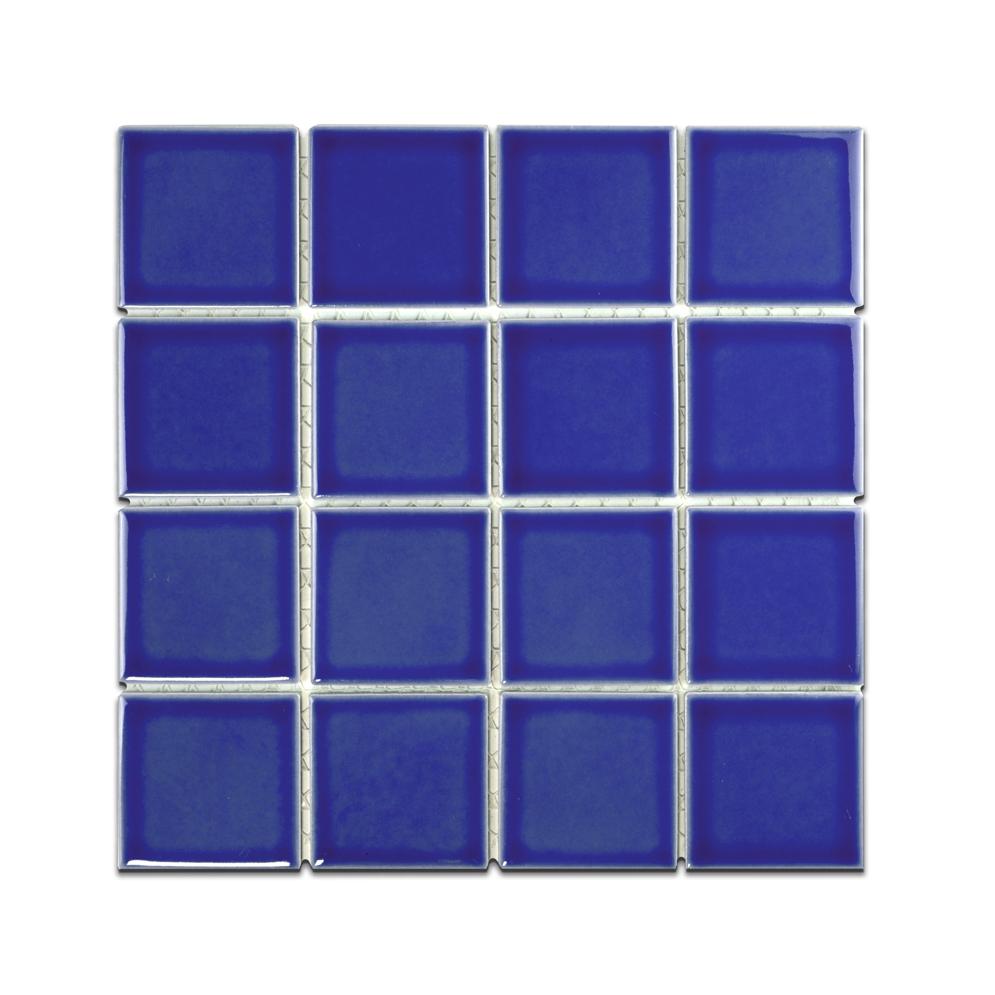 3x3 Electric Blue Pool Mosaic Tile