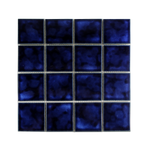 3x3 Cobalt Ocean Blue Pool Mosaic Tile